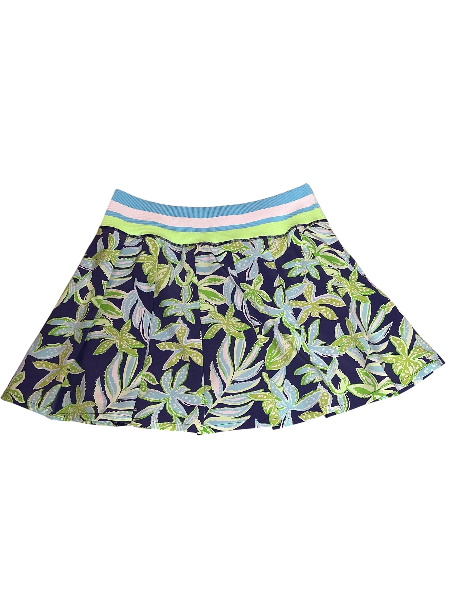 Lilly Pulitzer NWT Cosmina High Rise Skort Sapphire Pool Tropical Tango - Size L