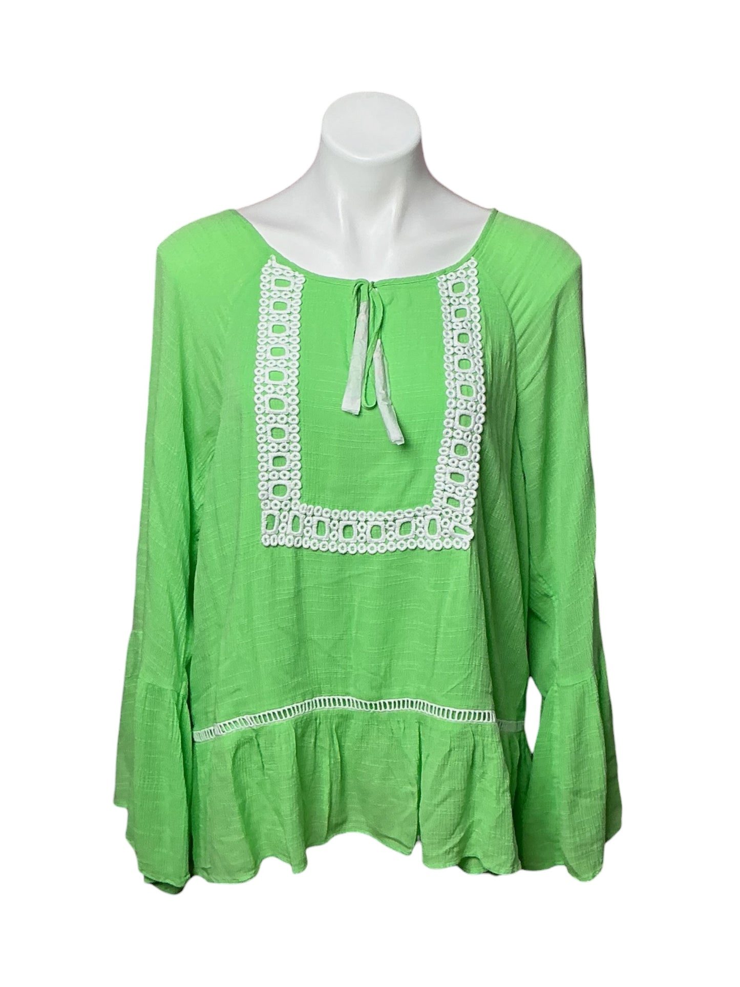Lilly Pulitzer NWT Amisa Top Mermaid Green  - Size L