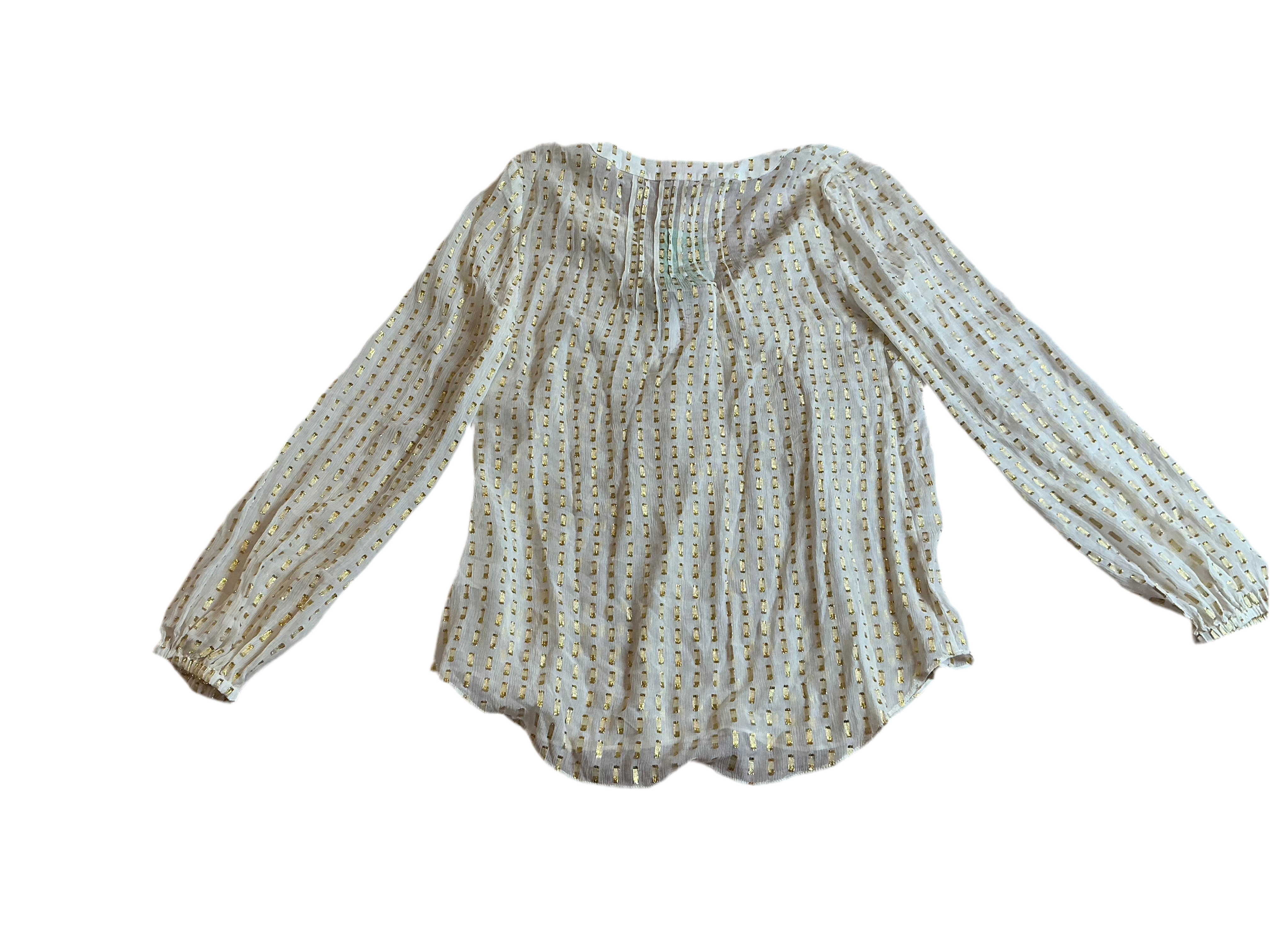 Lilly Pulitzer NWT Colby top crinkle clip silk jacquar - Size S