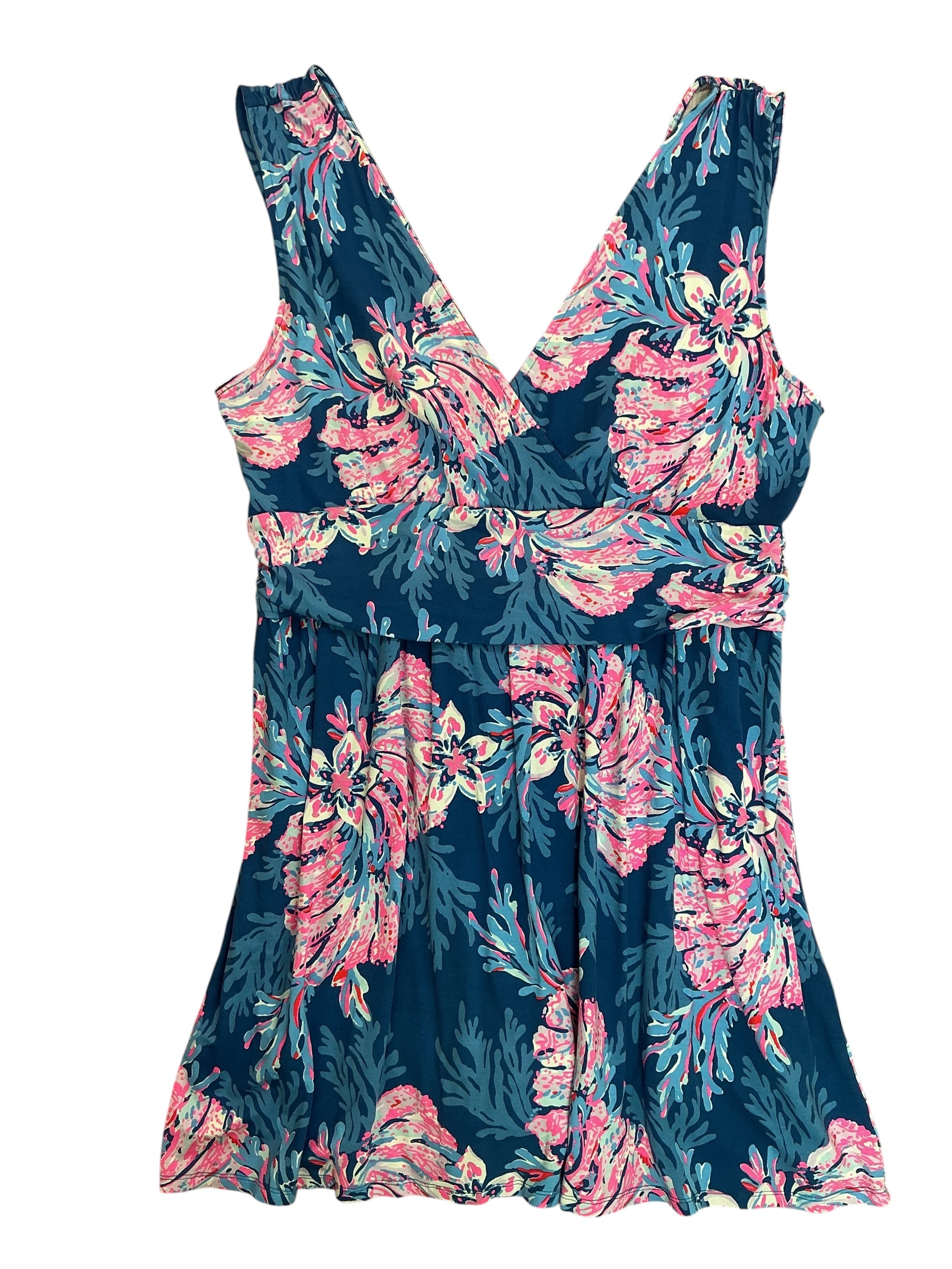 Lilly Pulitzer Clara Sleeveless Romper Multi For The Fans - Size XL