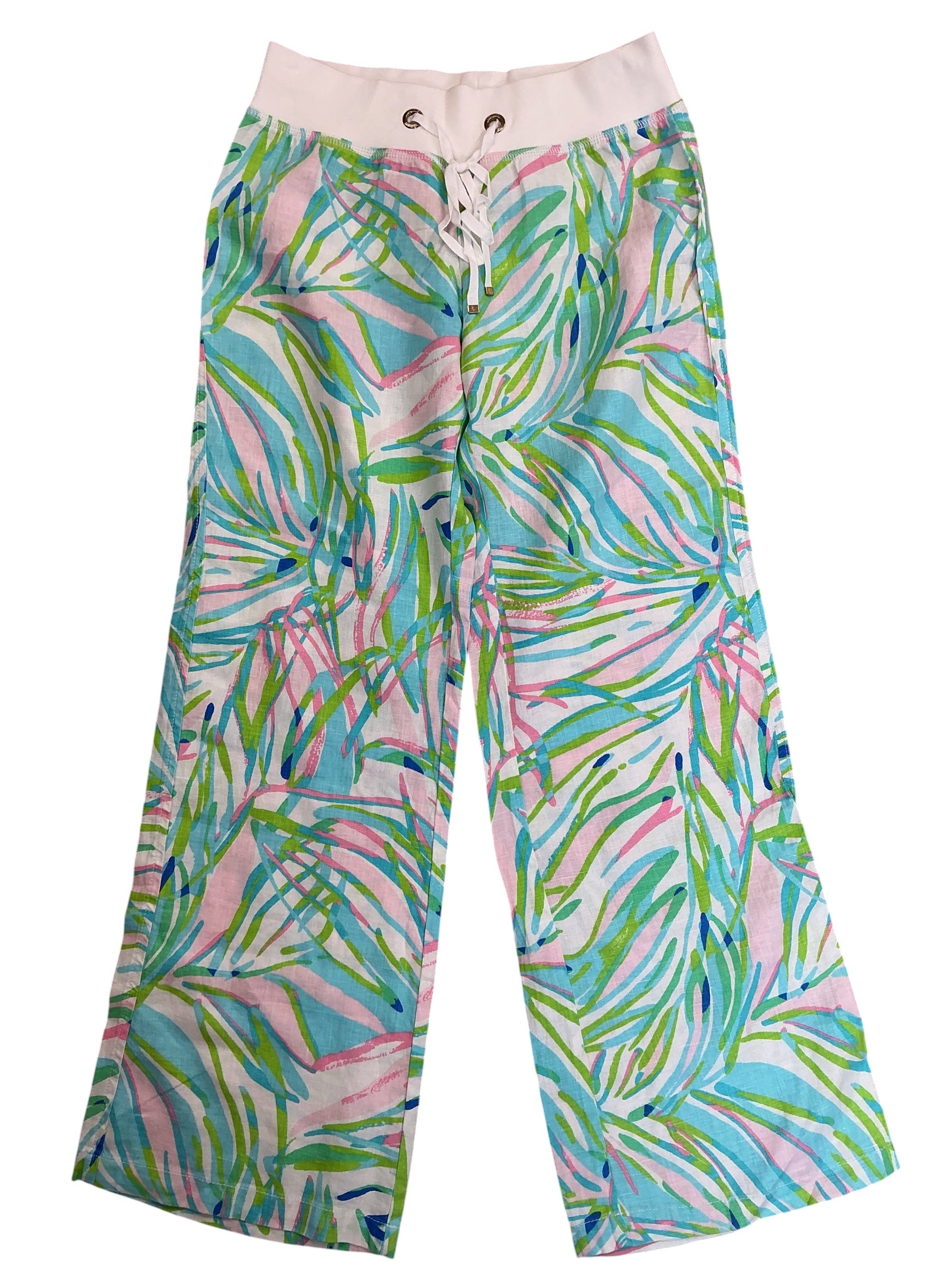 Lilly Pulitzer NWT Beach Pants Skye Blue Salute - Size M