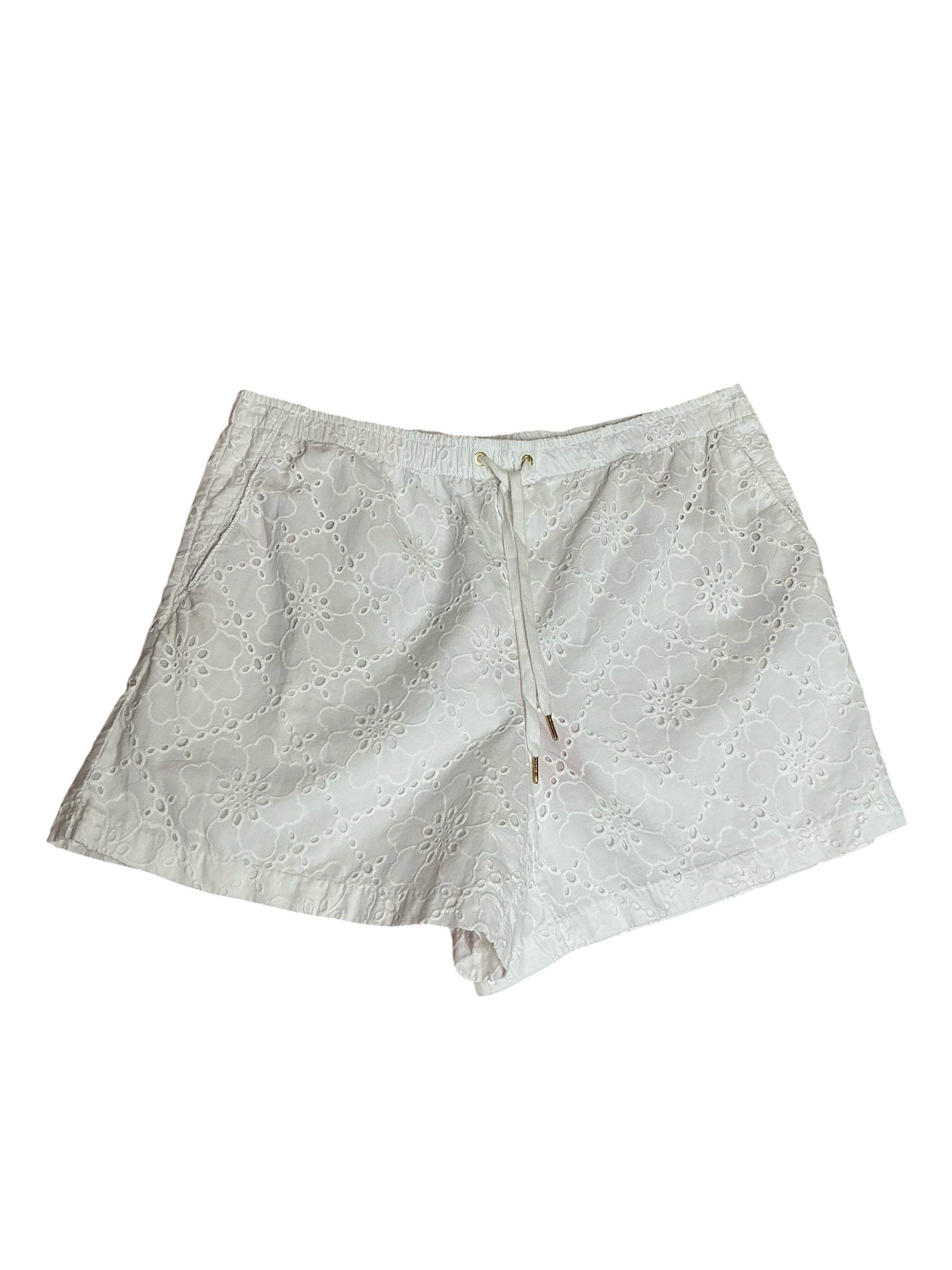 Lilly Pulitzer NWT Croix Eyelet Short Resort White Beach Haven Eyelet - Size XL