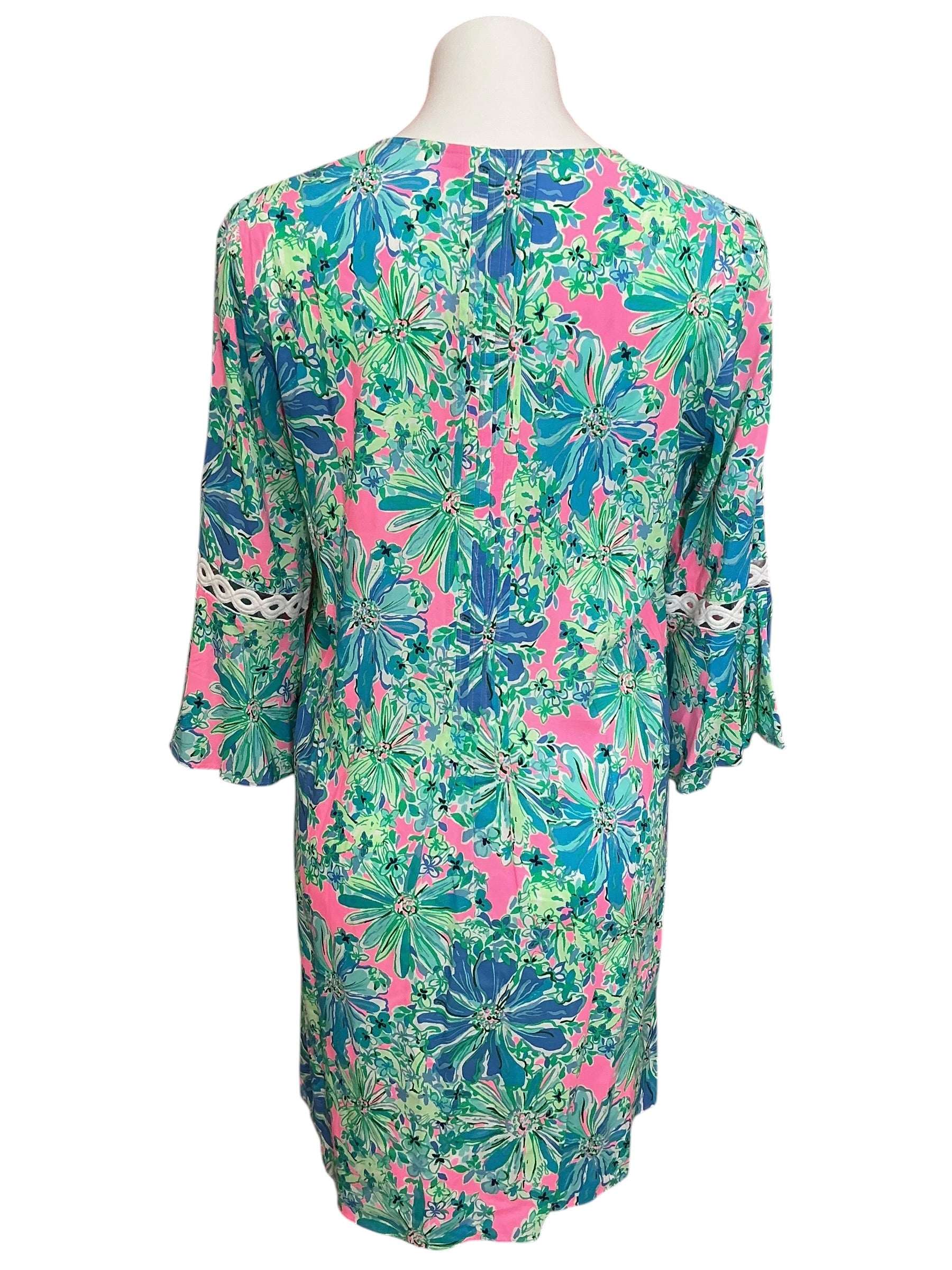 Lilly Pulitzer NWT Hollie 3/4 Sleeve Tuni Soleil Pink Good Hare Day - Size M
