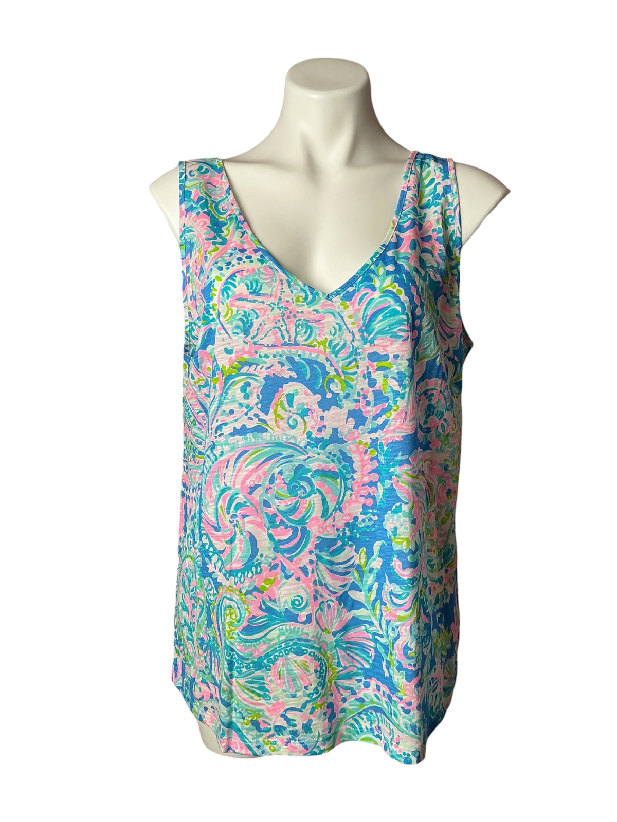 Lilly Pulitzer Gigi Tank Top Dream Team - Size L
