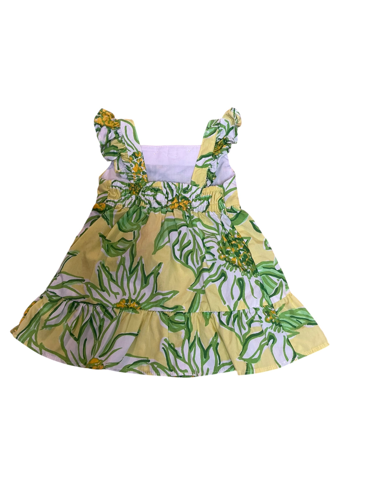 Lilly Pulitzer Charlize Infant Dress Limoncello Sunbelievable - Size 3-6 M
