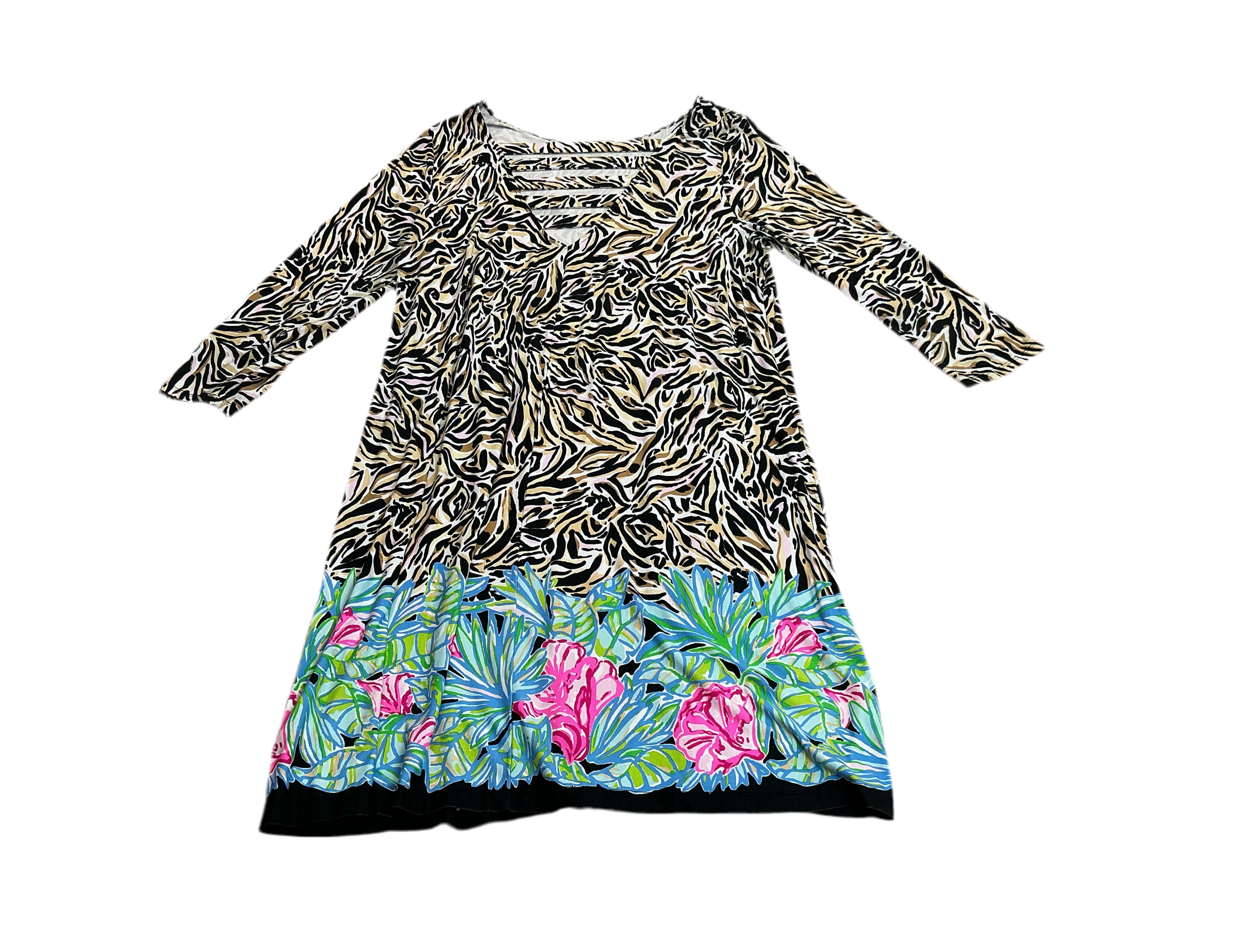Lilly Pulitzer Ophelia Swing Dress Onyx Can You Zee Me - Size XXL
