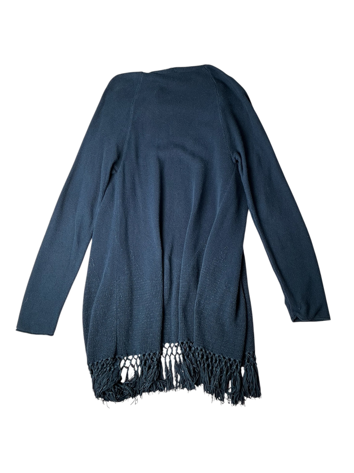 Lilly Pulitzer Tatum Long Fringe Hem Cardigan True Navy - Size XL