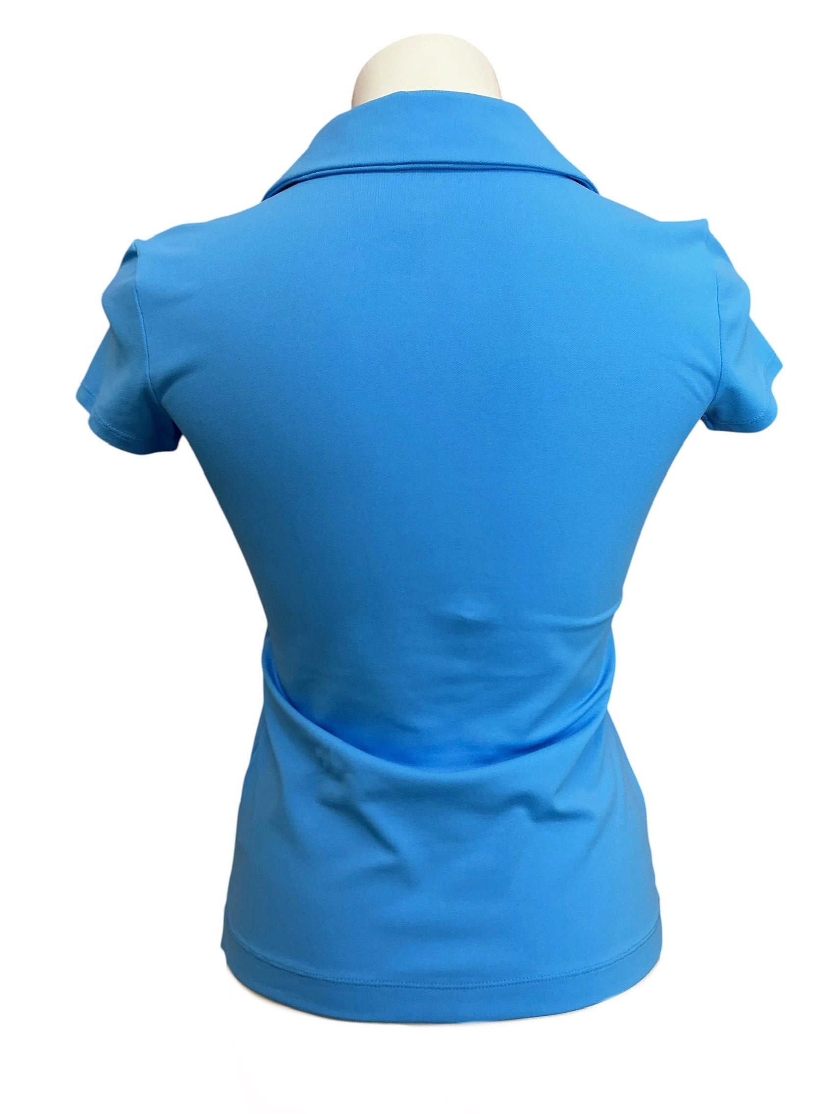 Lilly Pulitzer NWT Frida Scallop Polo UPF 50+ Outfit Lunar Blue - Size XXS
