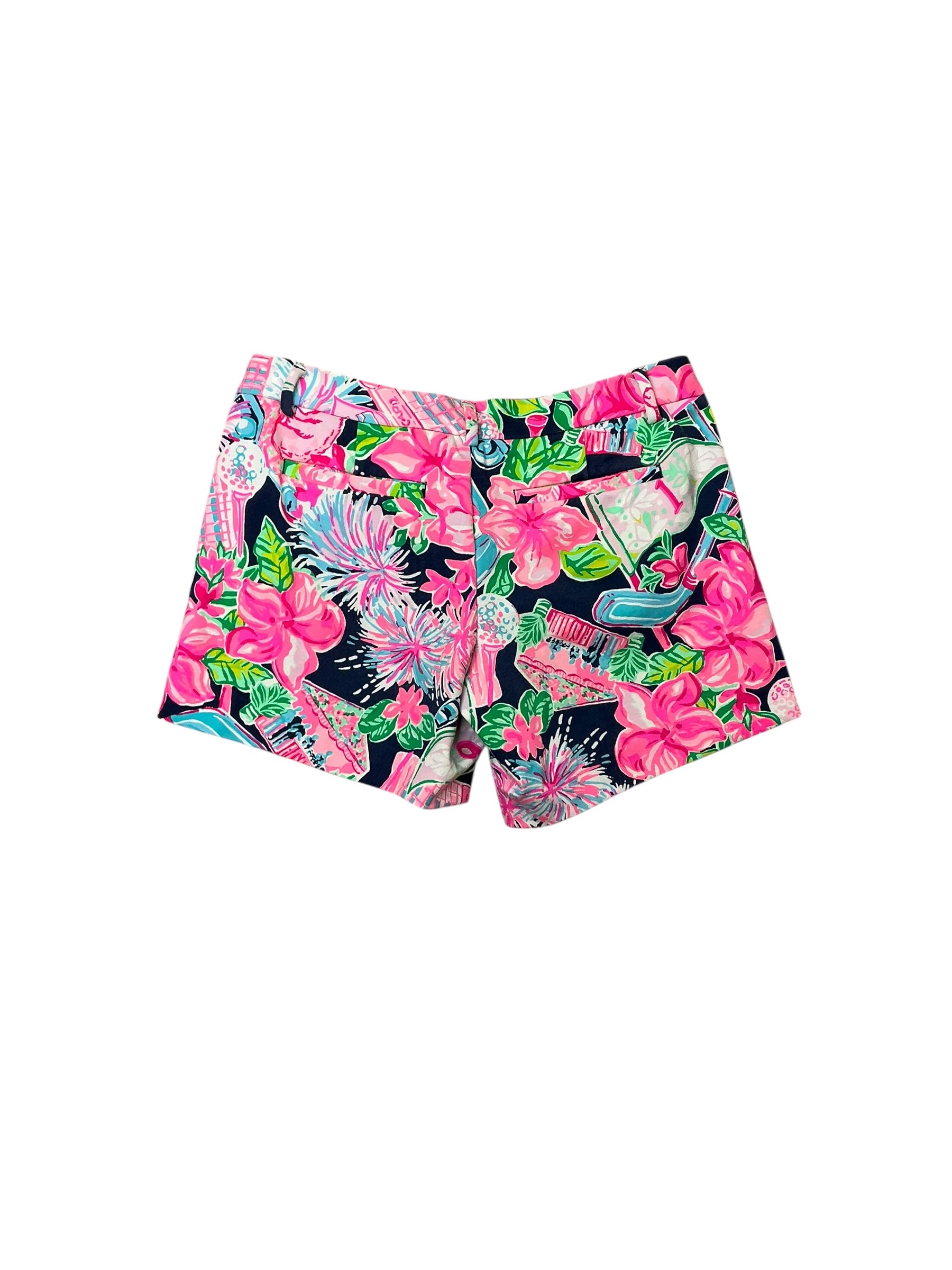 Lilly Pulitzer Callahan Knit Short - High Tide Navy Honda Classic - Size 2