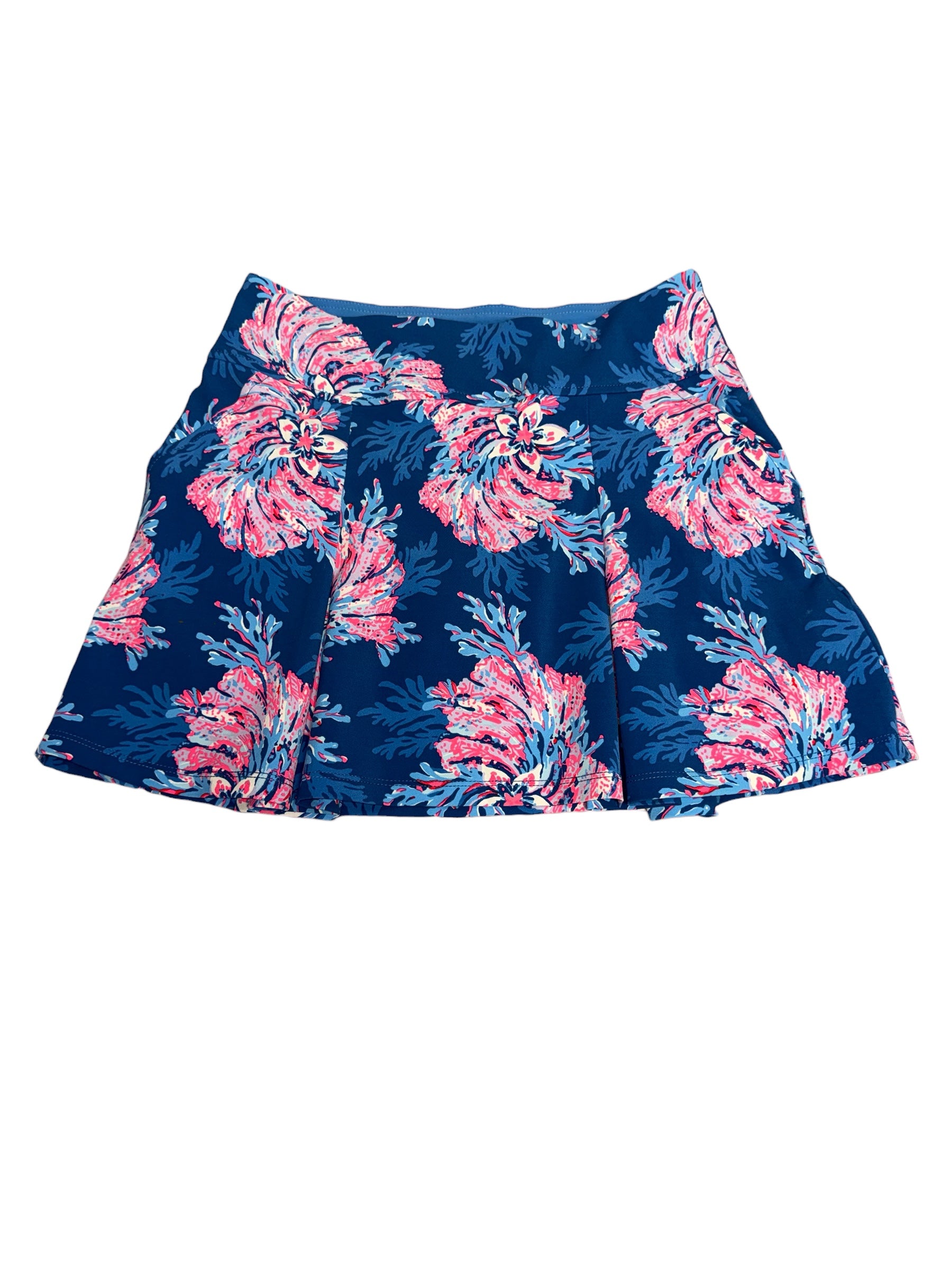 Lilly Pulitzer Luxletic Shasta Skort UPF 50+, Multi- For The Fans Golf Size 2