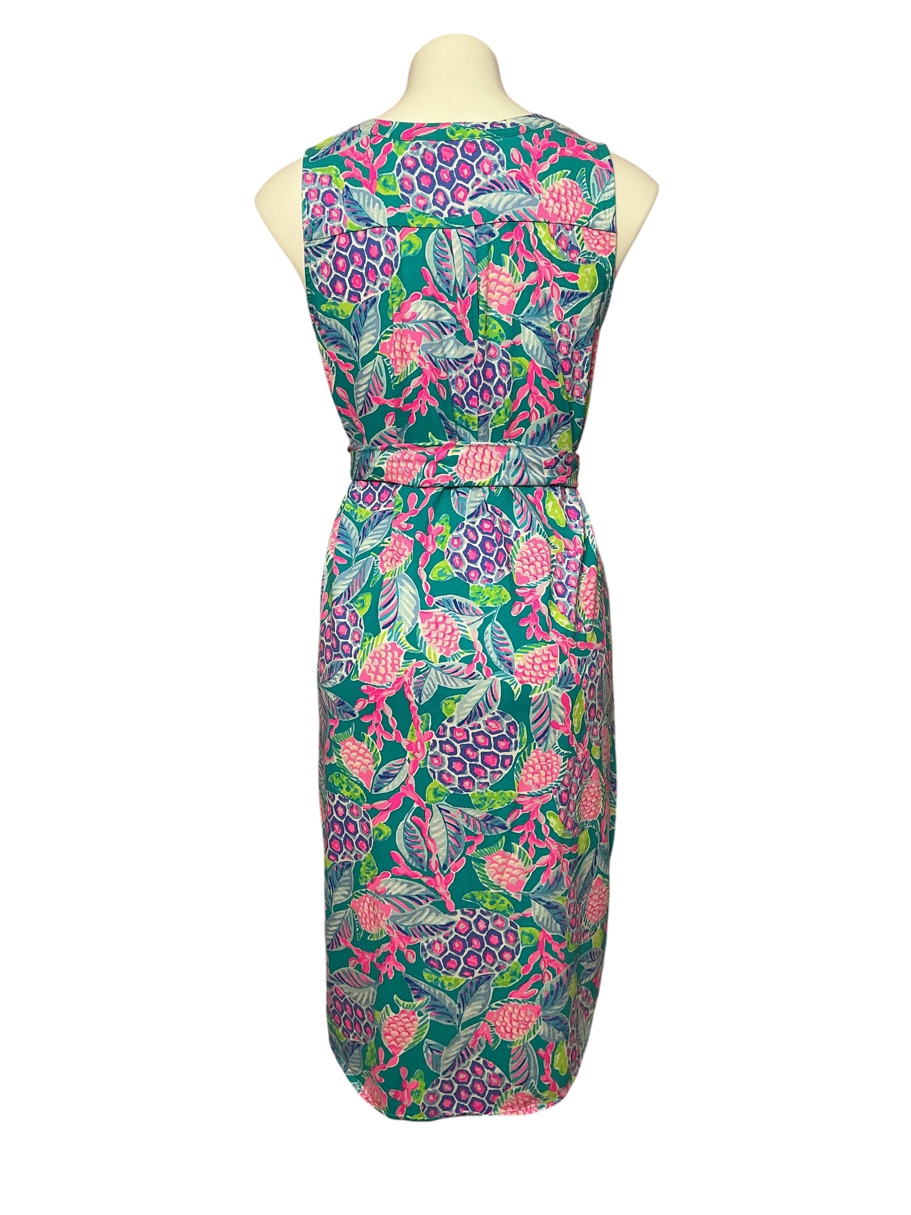 Lilly Pulitzer Naila Midi Dress, Maldives Green- Turtle Wave Size S