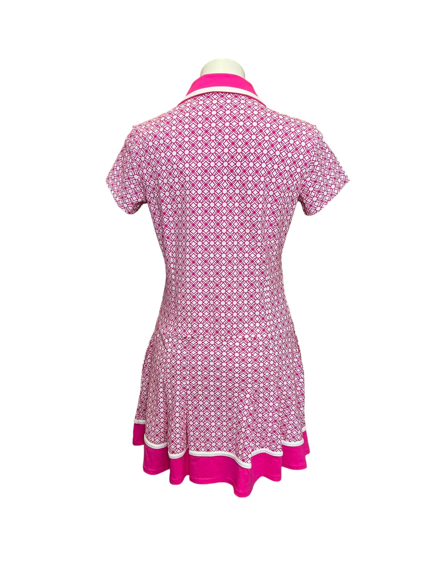 Lilly Pulitzer NWT Jessamy Dress UPF 50+ With Shorts Passion Fruit Pink X Resort White Butterfly Pattern - Size M