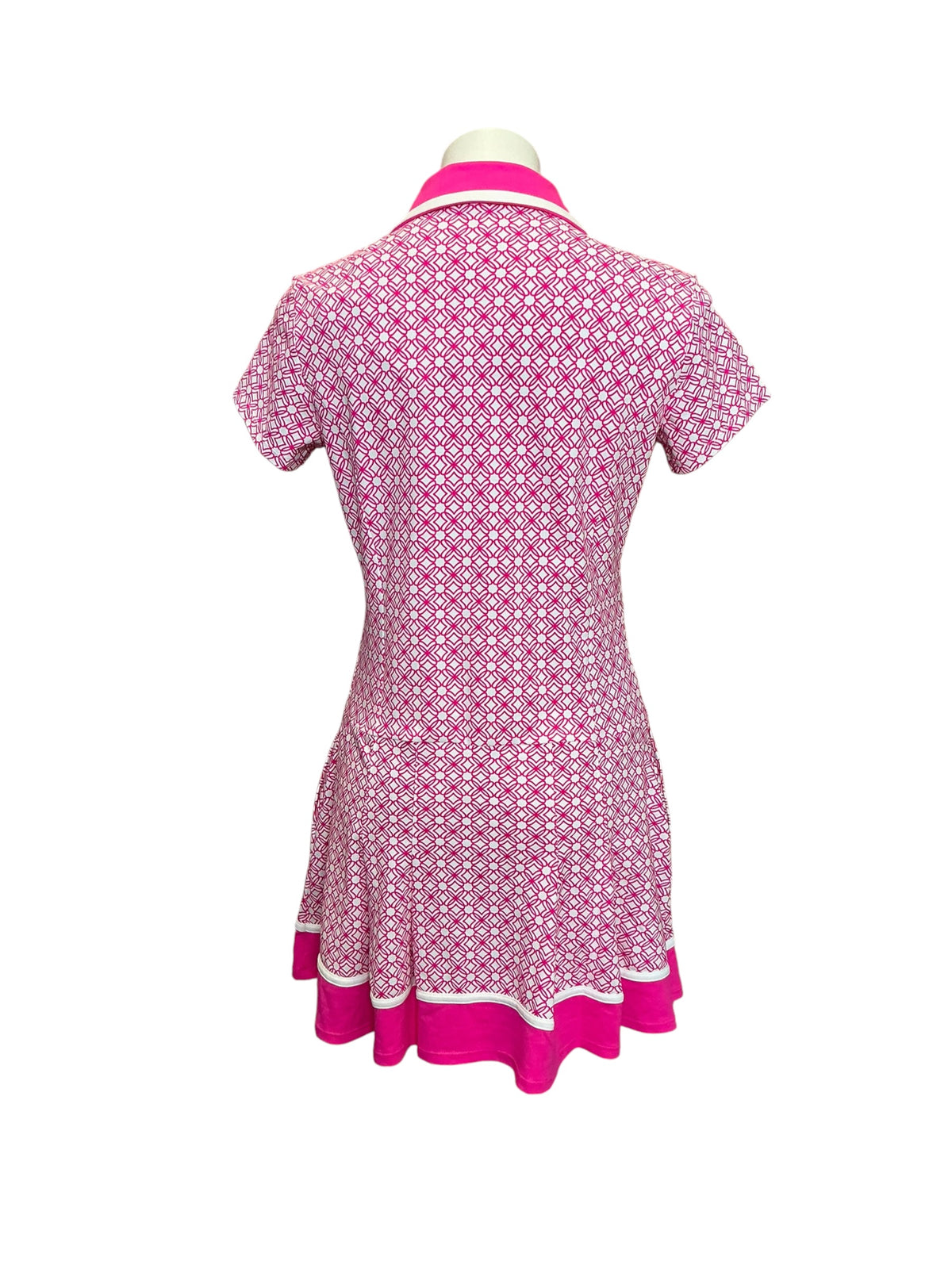 Lilly Pulitzer NWT Jessamy Dress UPF 50+ With Shorts Passion Fruit Pink X Resort White Butterfly Pattern - Size M