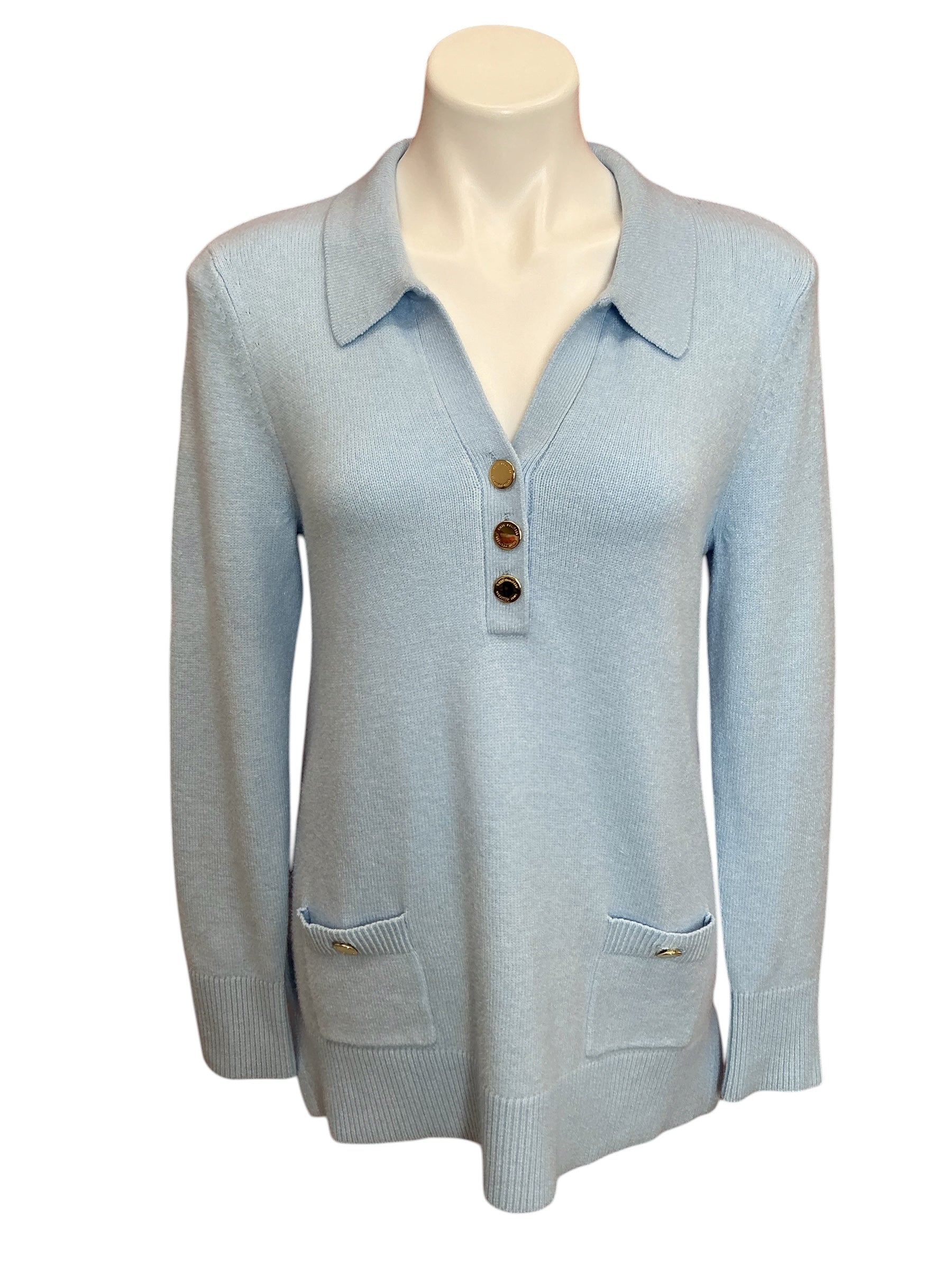 Lilly Pulitzer Jette Tunic Sweater Bonaire Blue - Size M