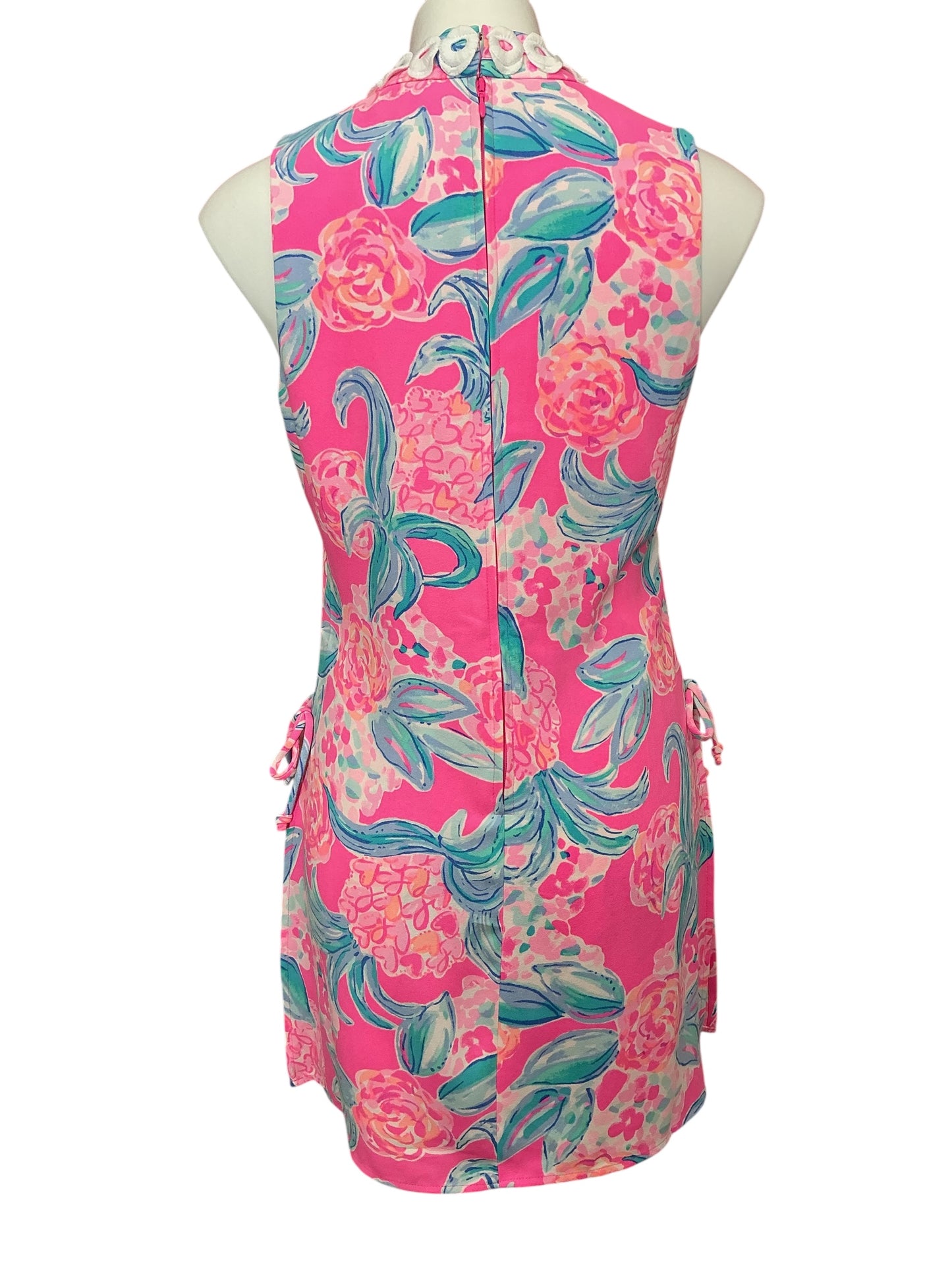 Lilly Pulitzer Jonna High Collar Shift Romper Prosecco Pink Pinking Positive - Size 4