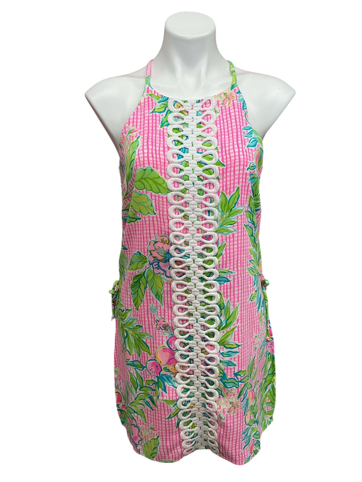 Lilly Pulitzer Pearl Romper Don’t Stop Beleafing - Size 6