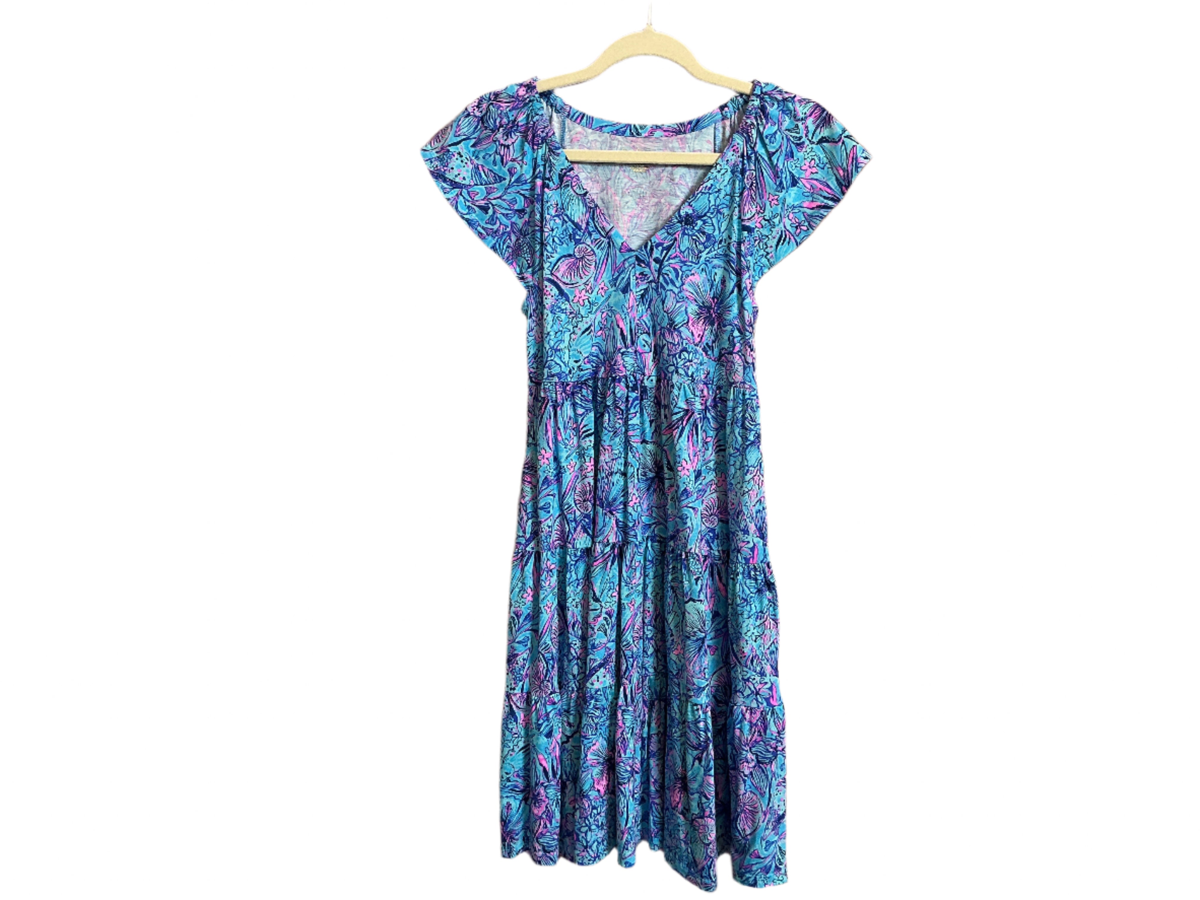 Lily Pulitzer Flutter Sleeve Dress - Size XXS