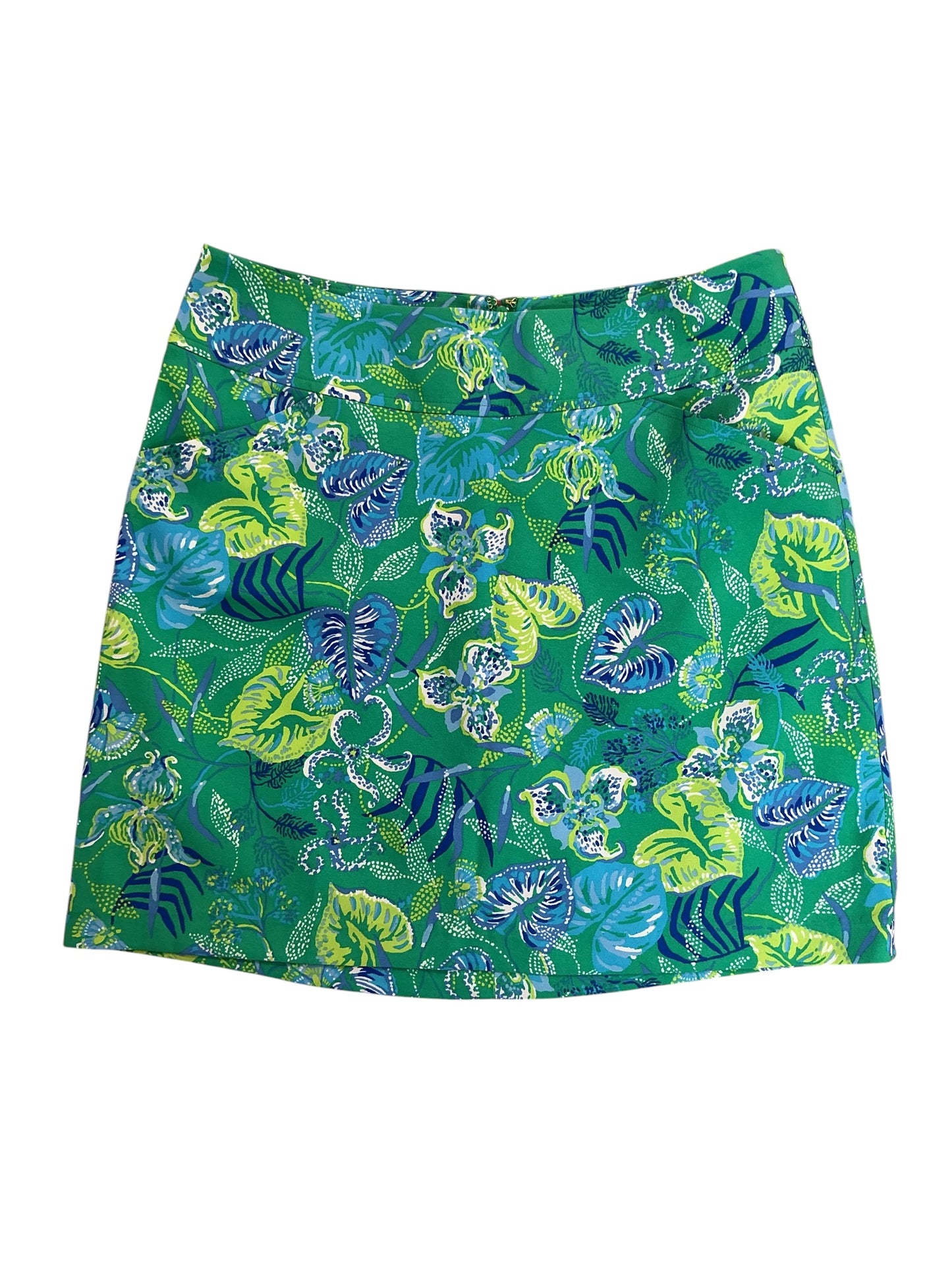 Lilly Pulitzer Jonas Skort Botanical Green In A Flutter - Size 8