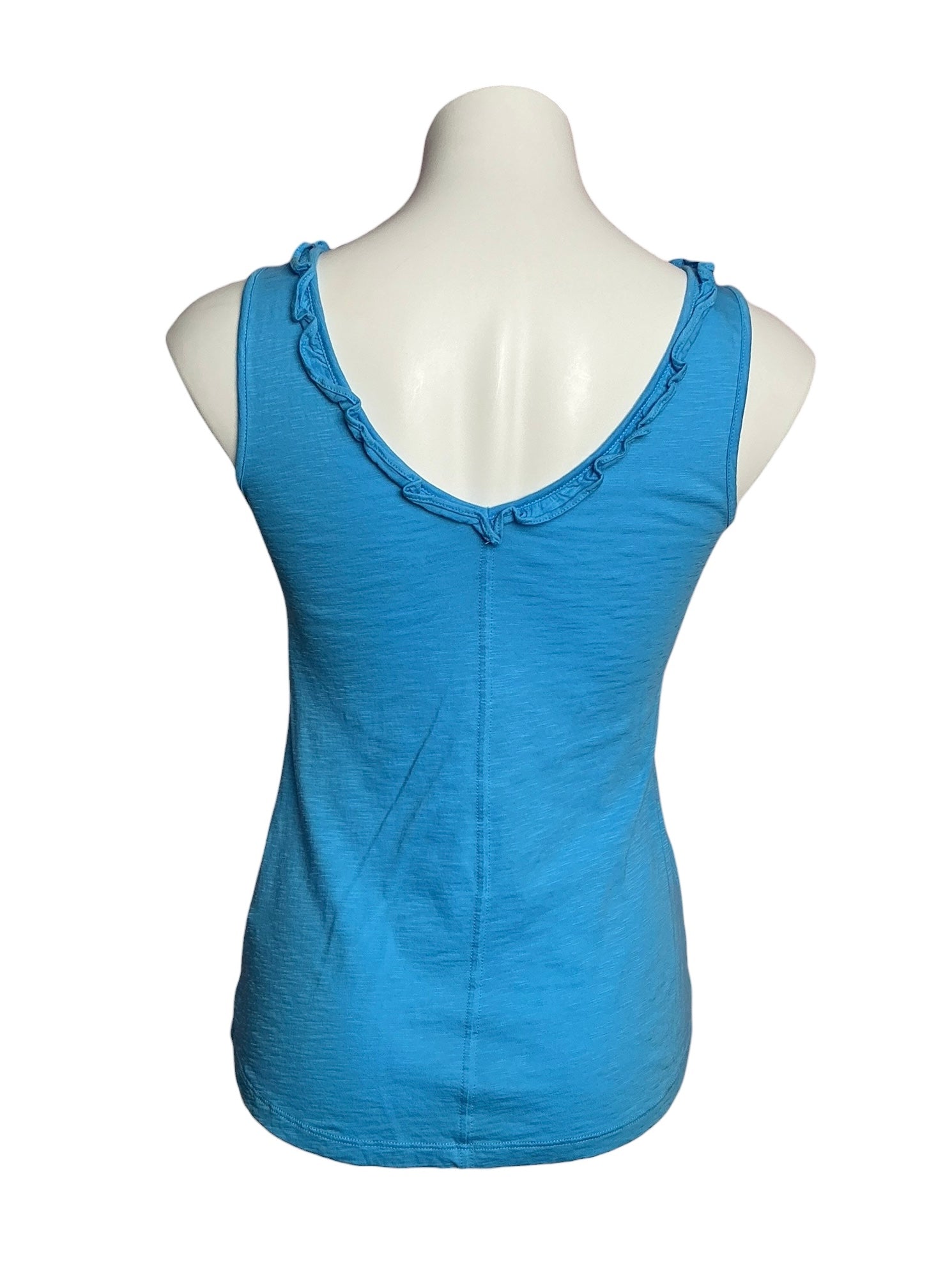 Lilly Pulitzer Gigi Ruffle Tank Top Bermuda Blue - Size XXS