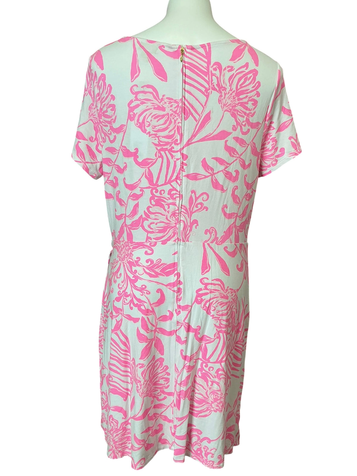 Lilly Pulitzer NWT Blaise Short Sleeve Romper Rousseau Pink Glisten In The Sun - Size XL