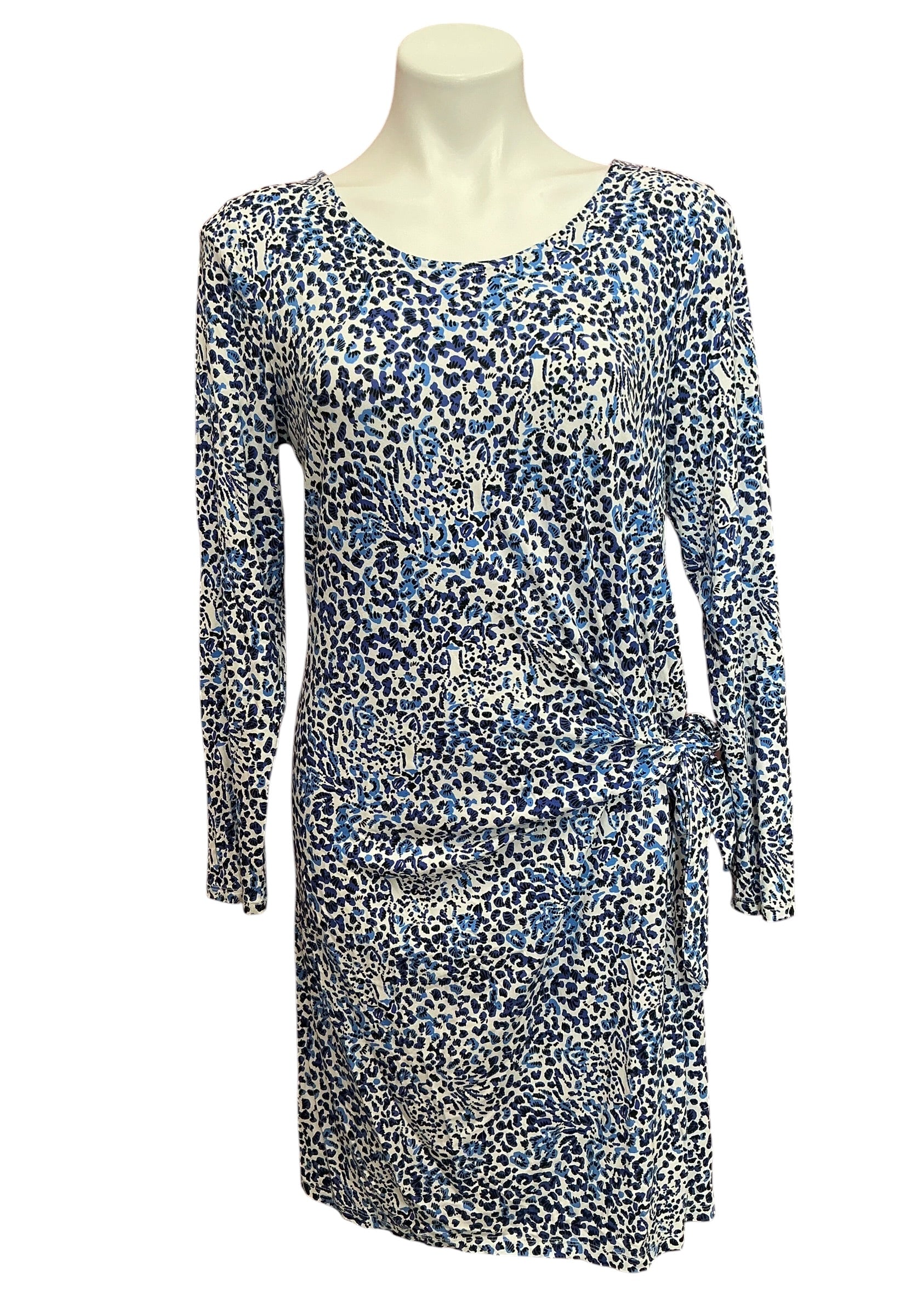 Lilly Pulitzer Bryson Long Sleeve Dress Resort White Twisted Up - Size L