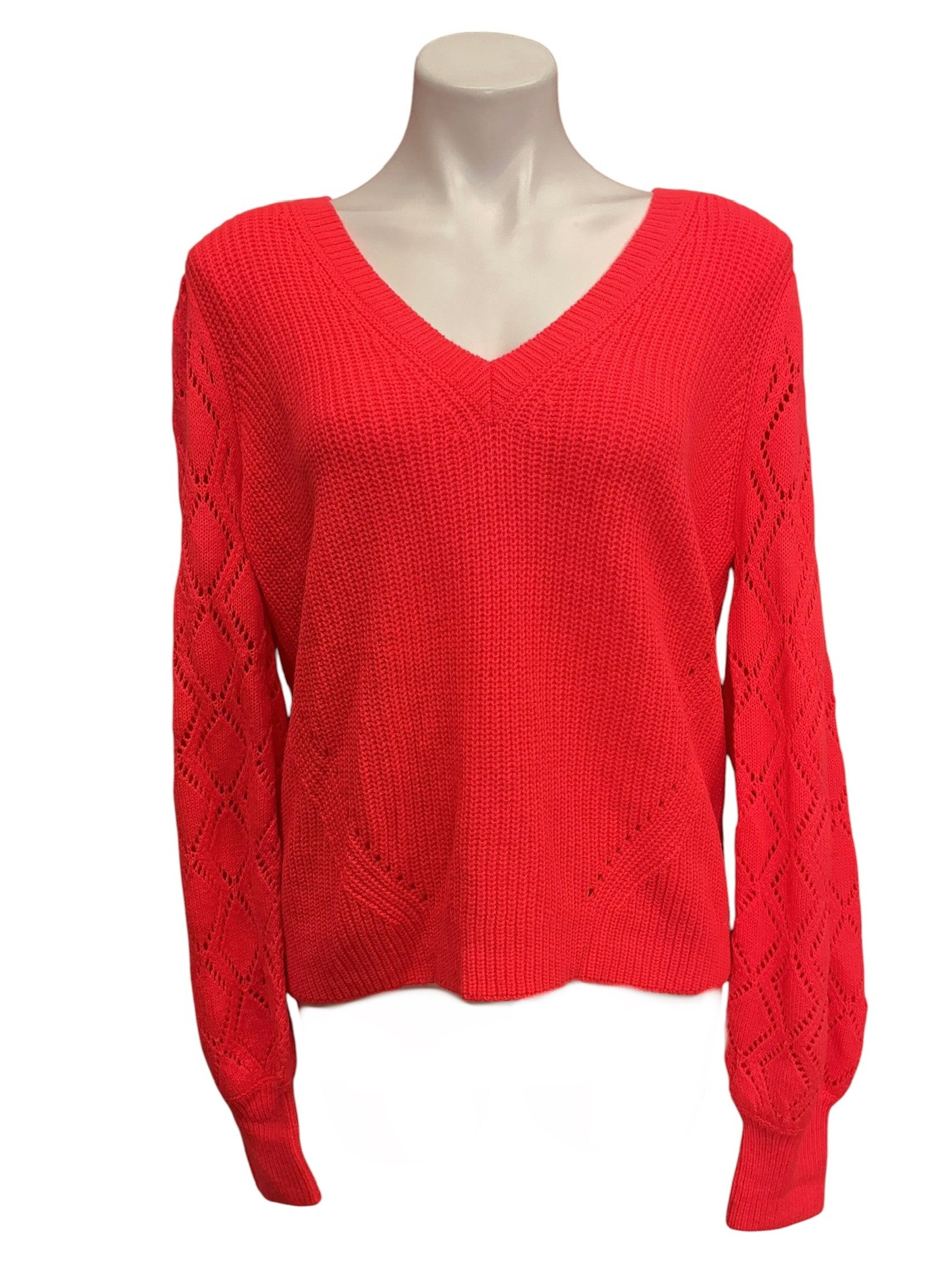 Lilly Pulitzer Luletta Sweater Spicy Coral - Size XL