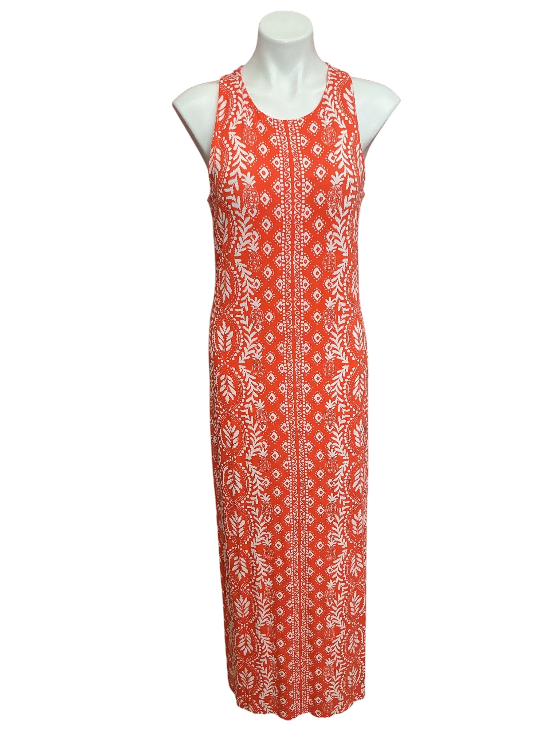 Lilly Pulitzer Ulla Maxi Dress Flamingo Feather Harbour View - Size M