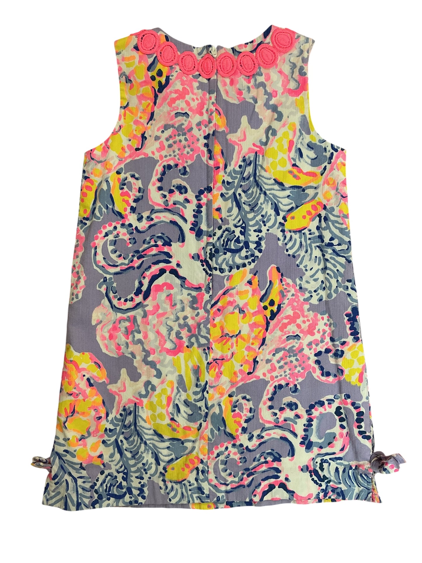 Lilly Pulitzer Kids Girls Little Lilly Classic Shift Dress Lilac So Snappy - Size 6