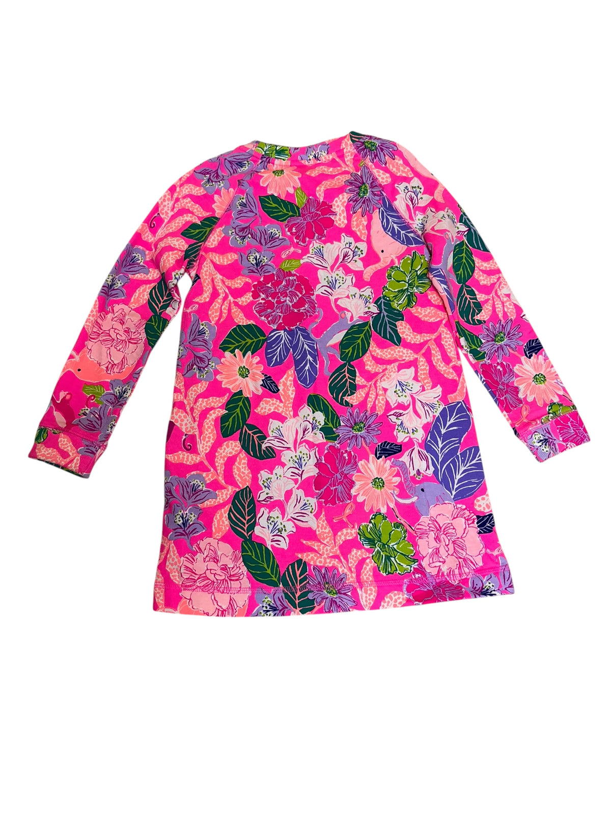 Lilly Pulitzer Girls' Mini Beach Comber Dress Pink Isle Best of Friends - Size M(6-7)