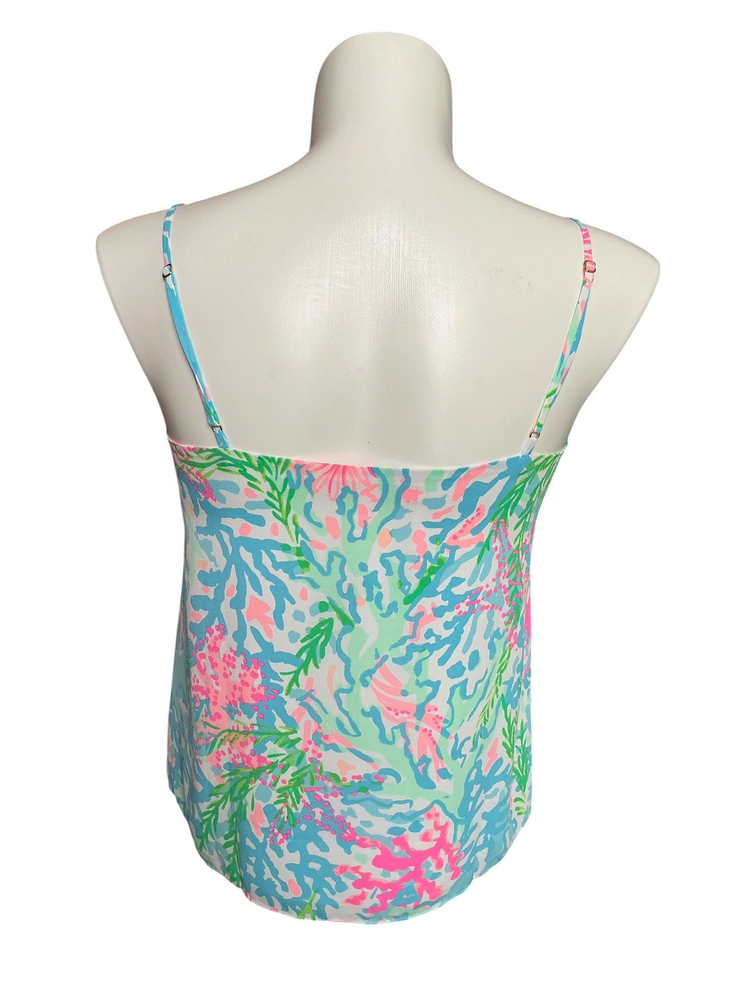 Lilly Pulitzer Karmen Cami Top Coral Bay - Size M