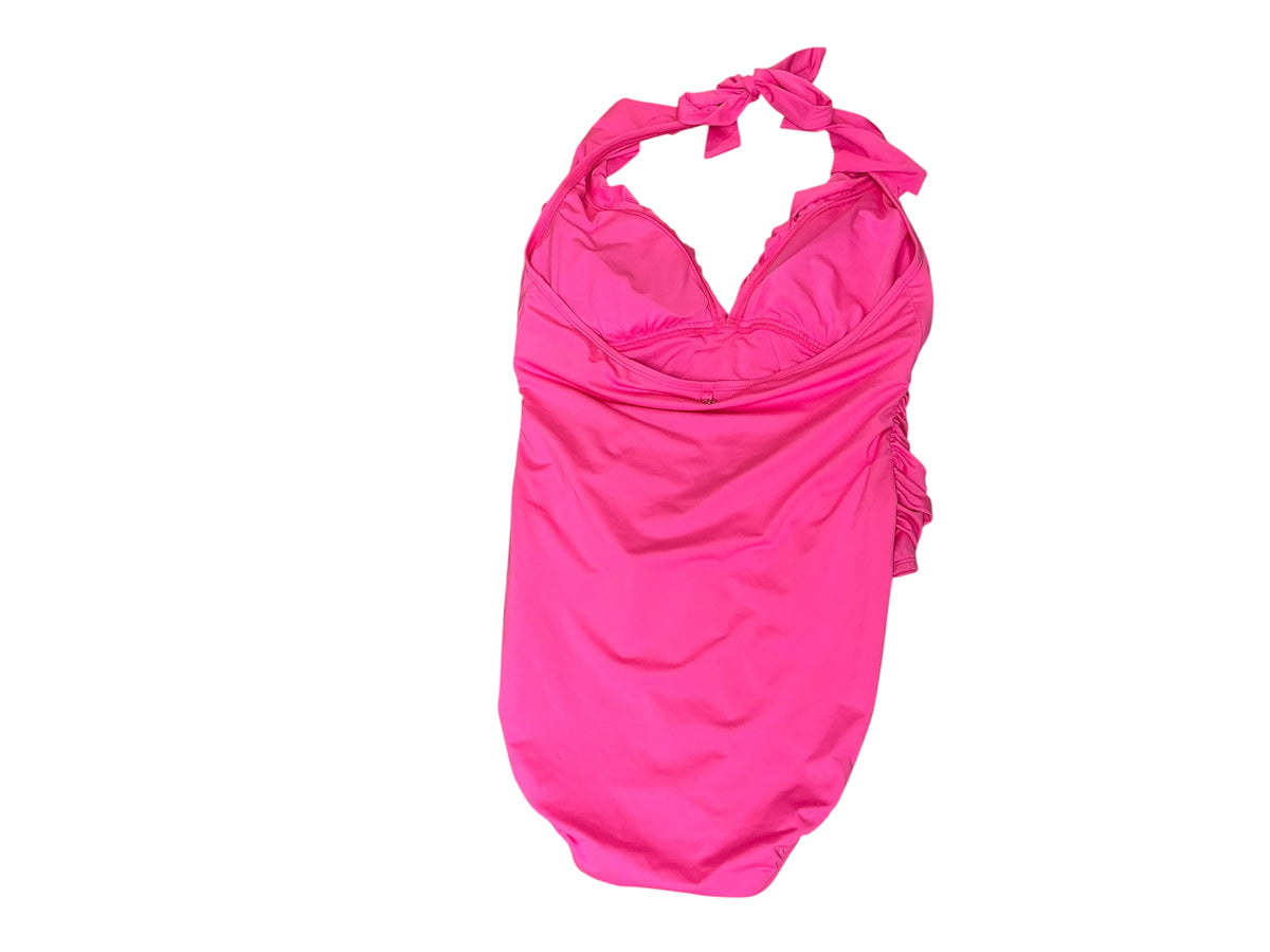 Lilly Pulitzer Desmond One-Piece Ruffle Swimsuit Sunkissed Pink - Size 14