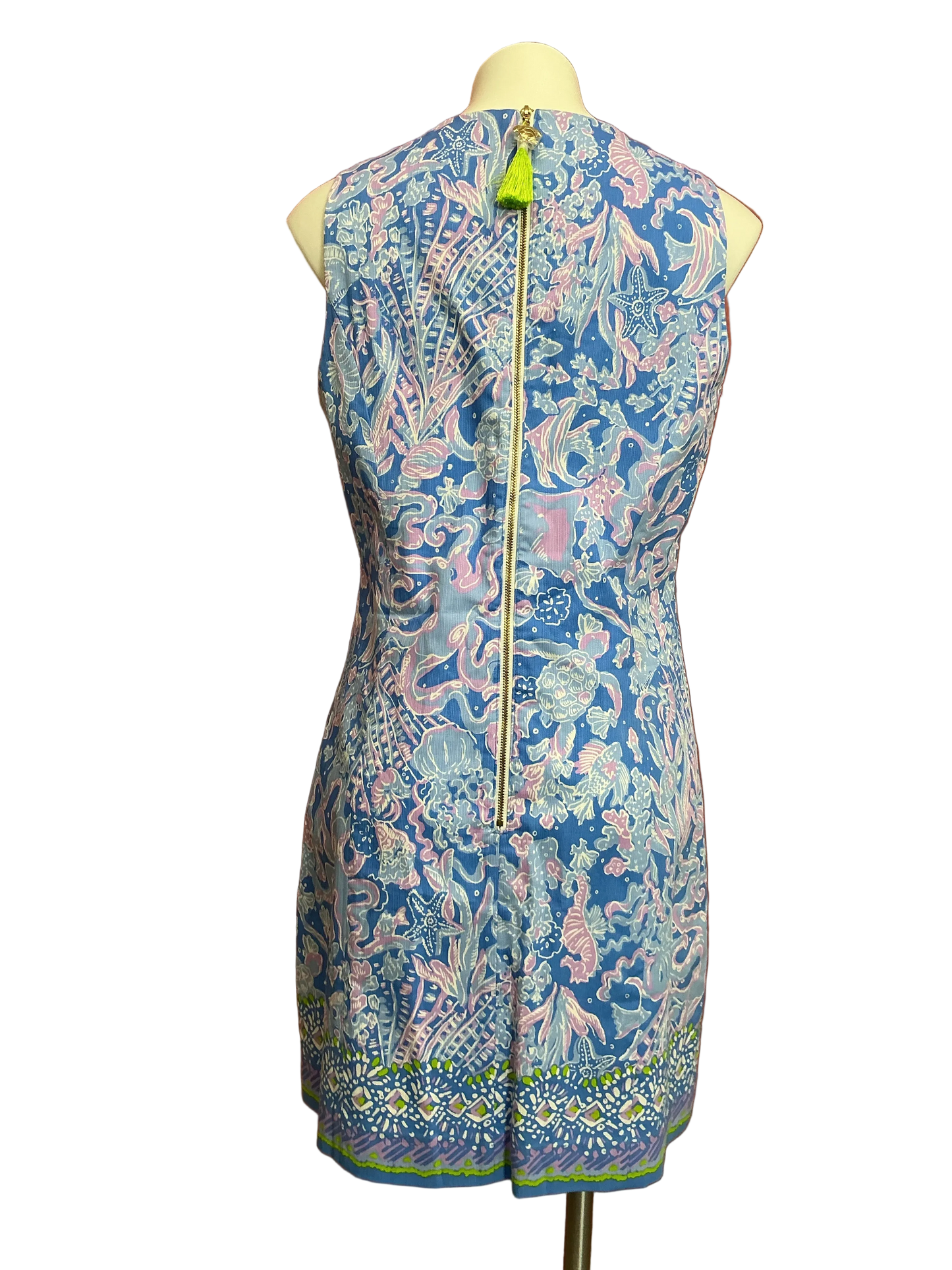 Lilly Pulitzer Mila Shift  Dress Sea What I Sea - Size 12