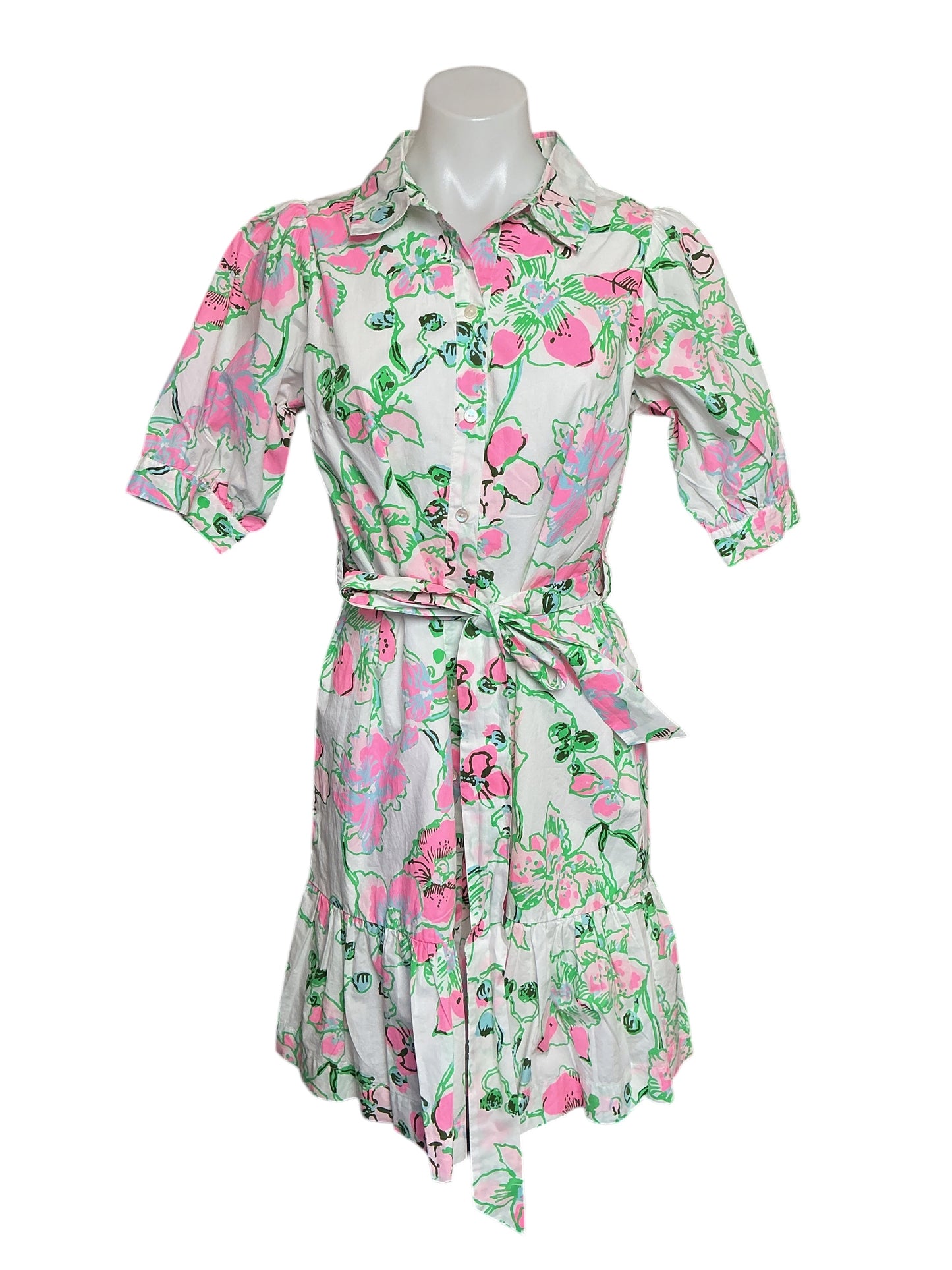 Lilly Pulitzer NWT Sashria Dress - Multi Oversized Orchids - Size 6