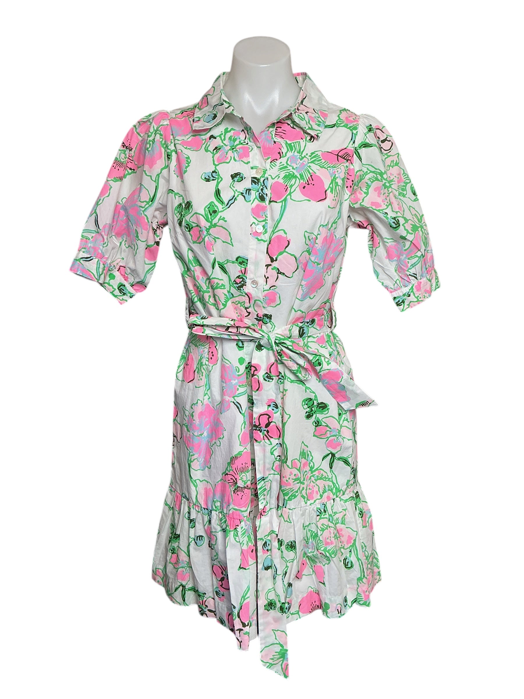 Lilly Pulitzer NWT Sashria Dress - Multi Oversized Orchids - Size 6