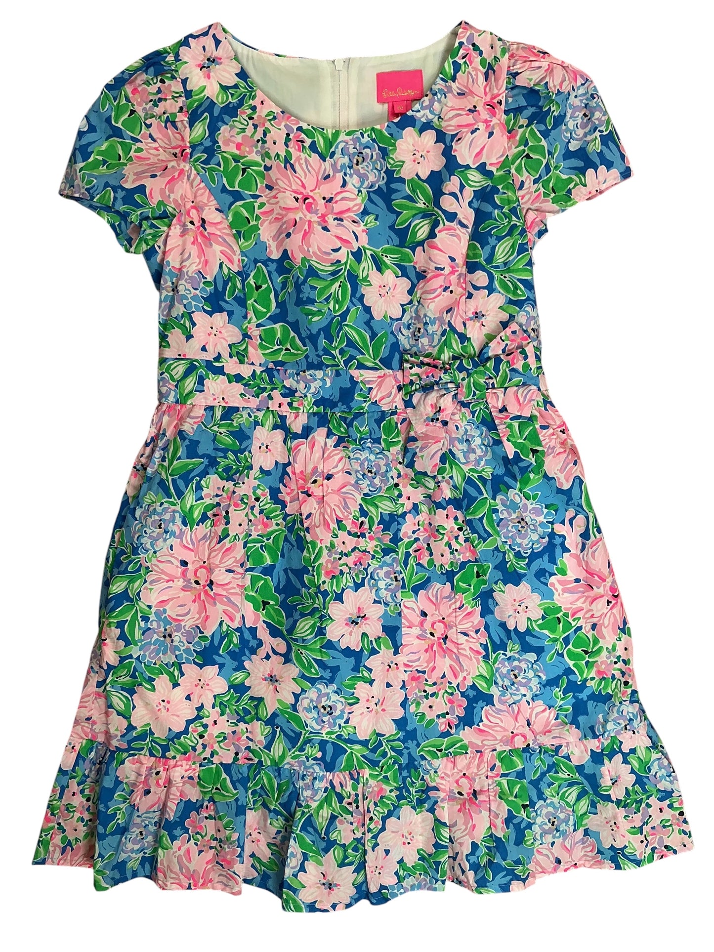 Lilly Pulitzer NWT Kids Girls Alexandra Dress Multi Spring In Your Step - Size 10