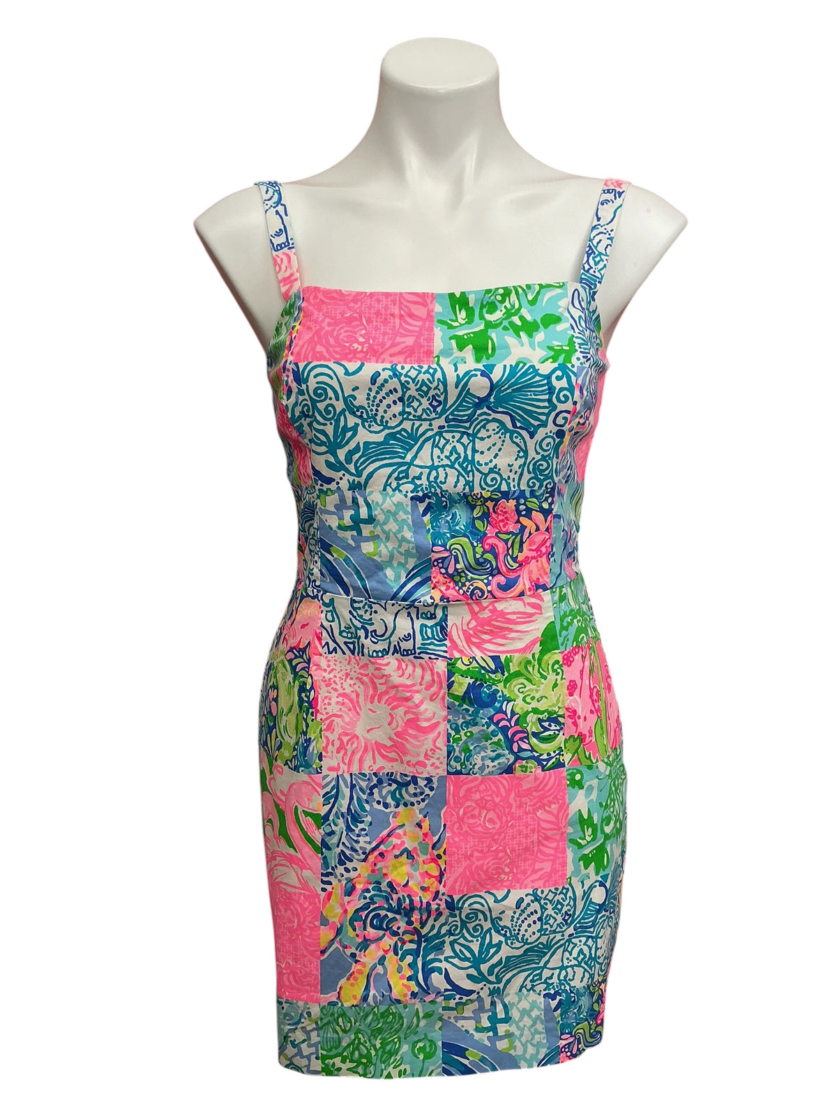 Lilly Pulitzer Jesse Romper Back Together Again Patch - Size 4