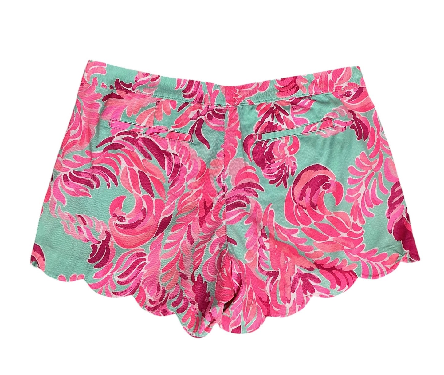 Lilly Pulitzer The Buttercup Short Poolside Blue Lovebirds - Size 14
