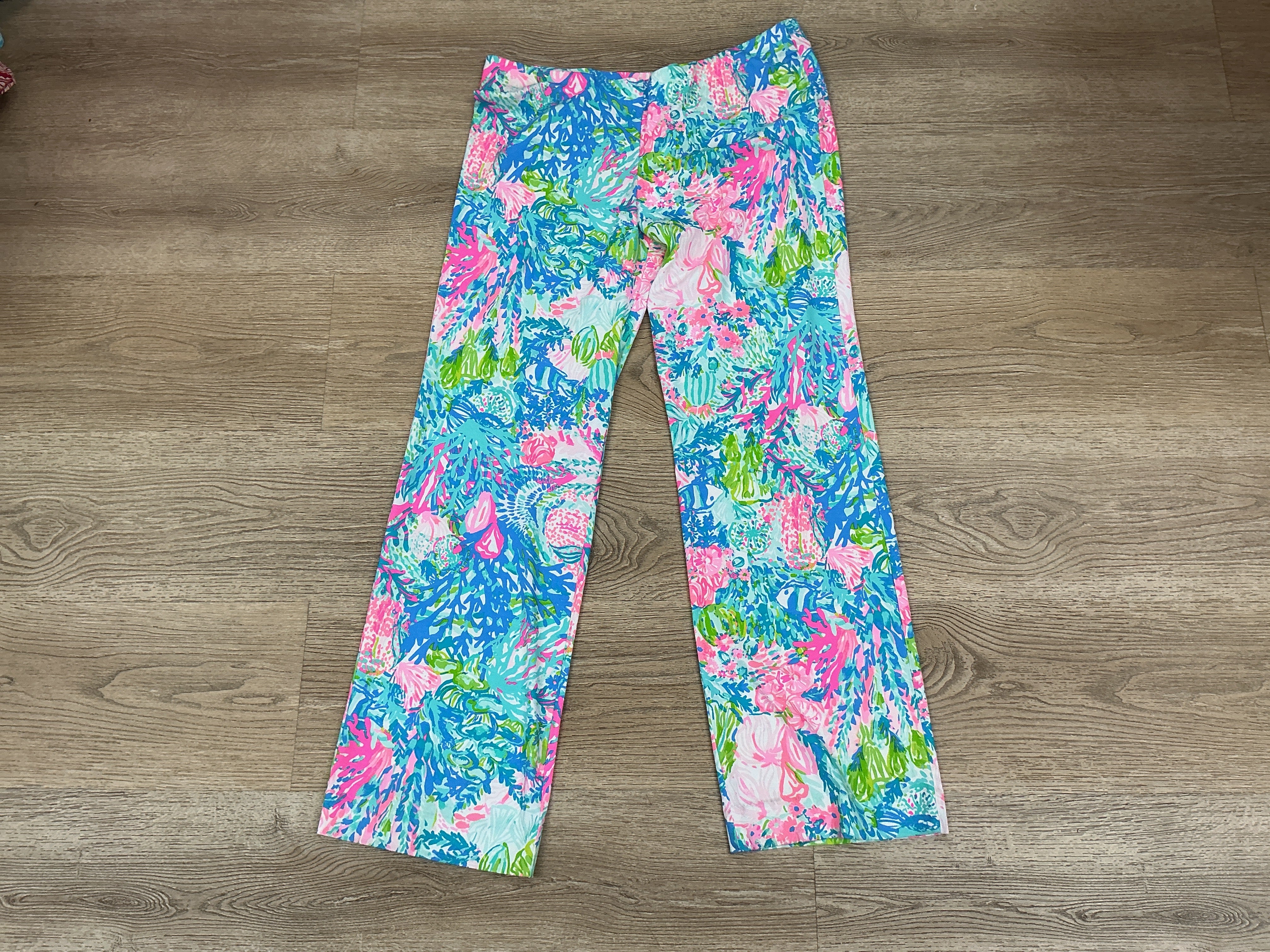 Lilly Pulitzer NWT Georgia May Palazzo Pants Fished My Wish - Size XL