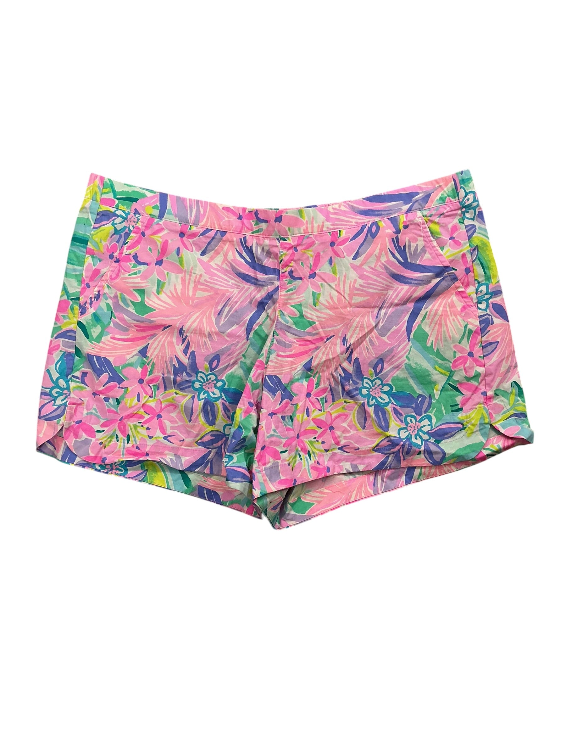 Lilly Pulitzer NWT Ocean View Shorts Multi It Was All A Dream - Size L