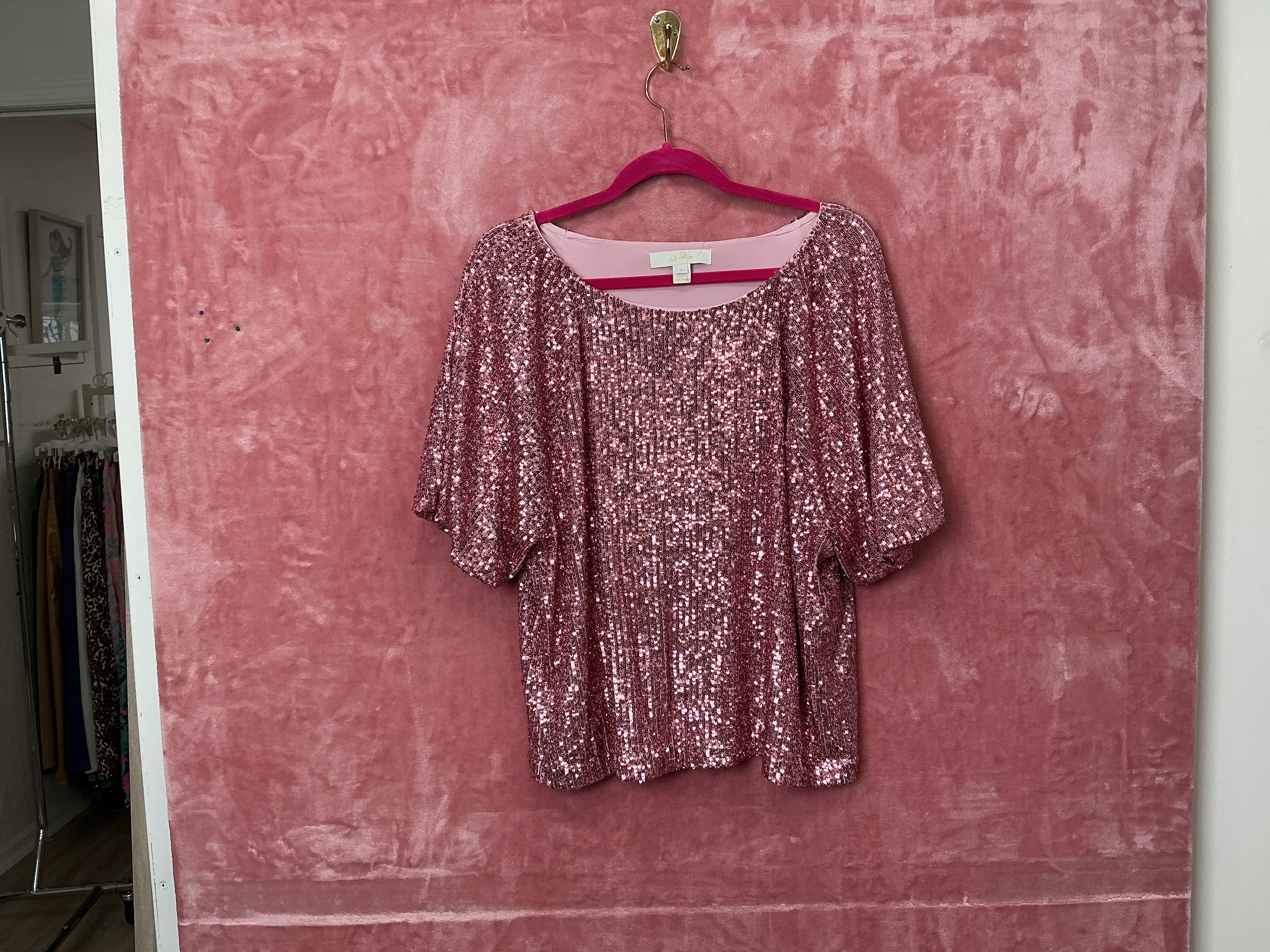 Lilly Pulitzer Medium Sleeve Top - Size L