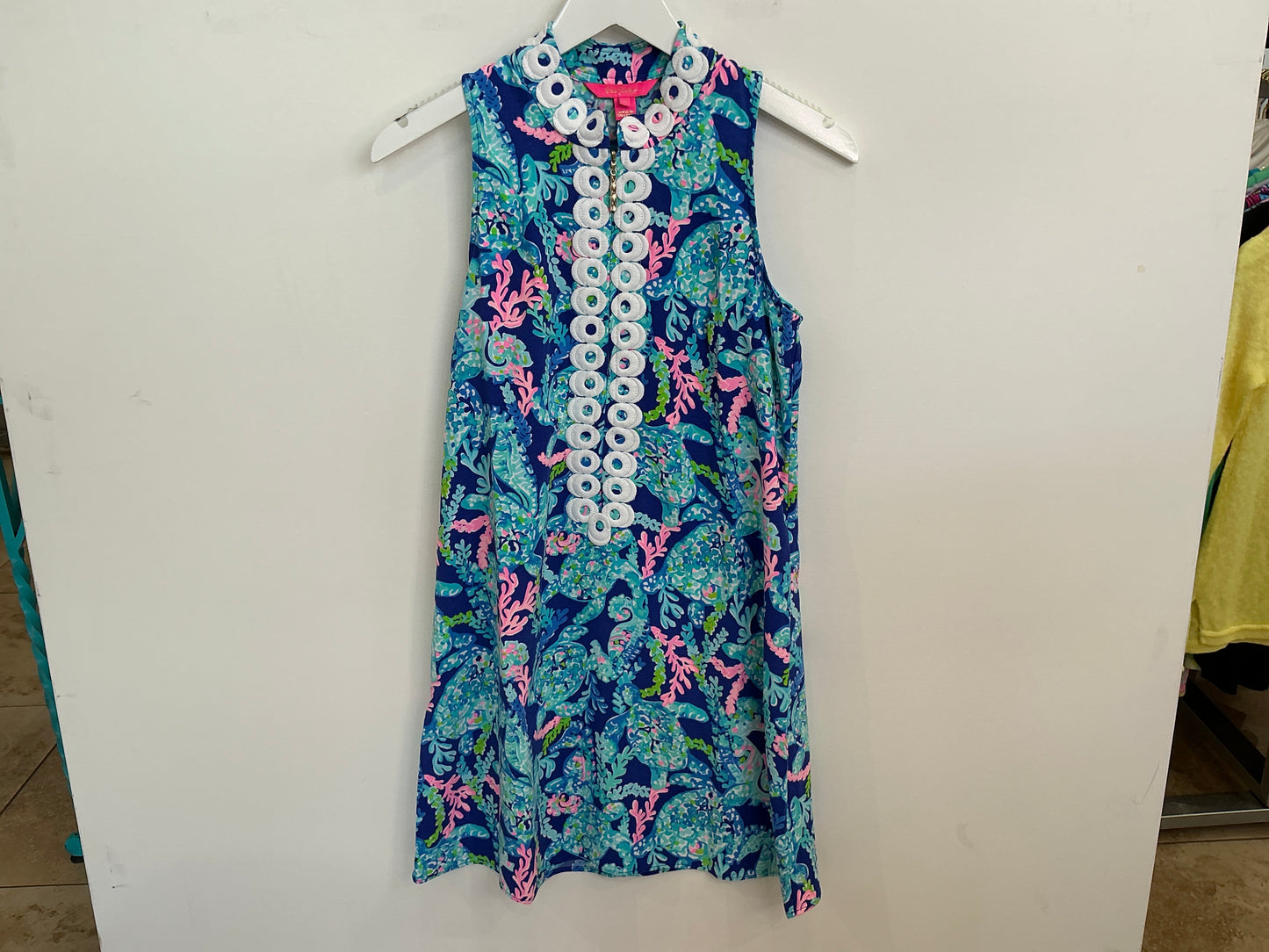 Lilly Pulitzer Jane Shift Corsica Blue Turtle Villa - Size 0