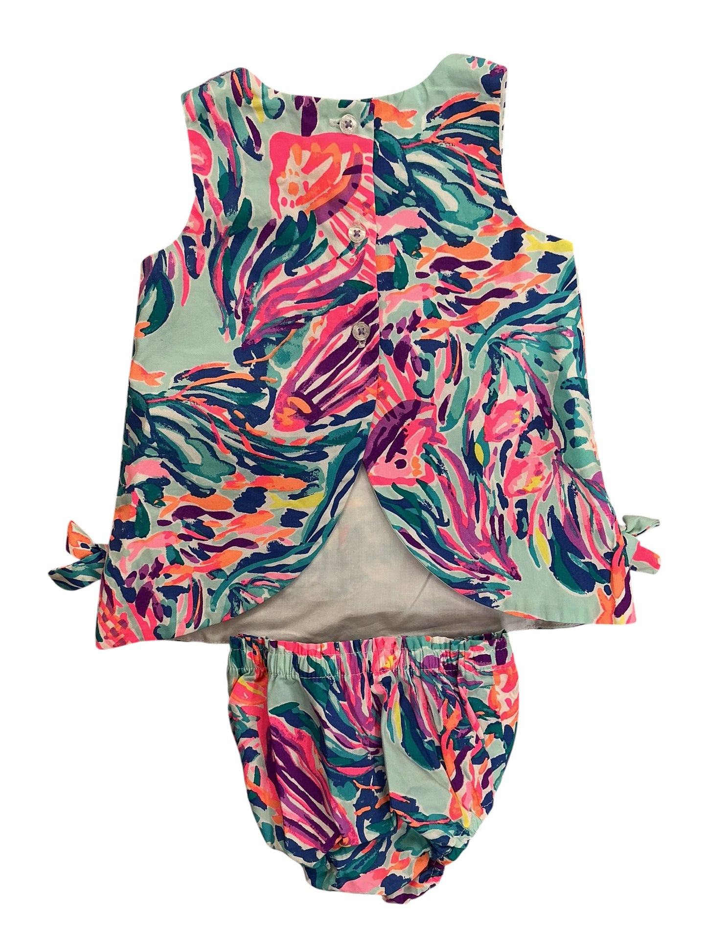 Lilly Pulitzer Kids Girls 2PC Set Baby Lilly Shift Dress Off Tropic - Size 3-6 MO