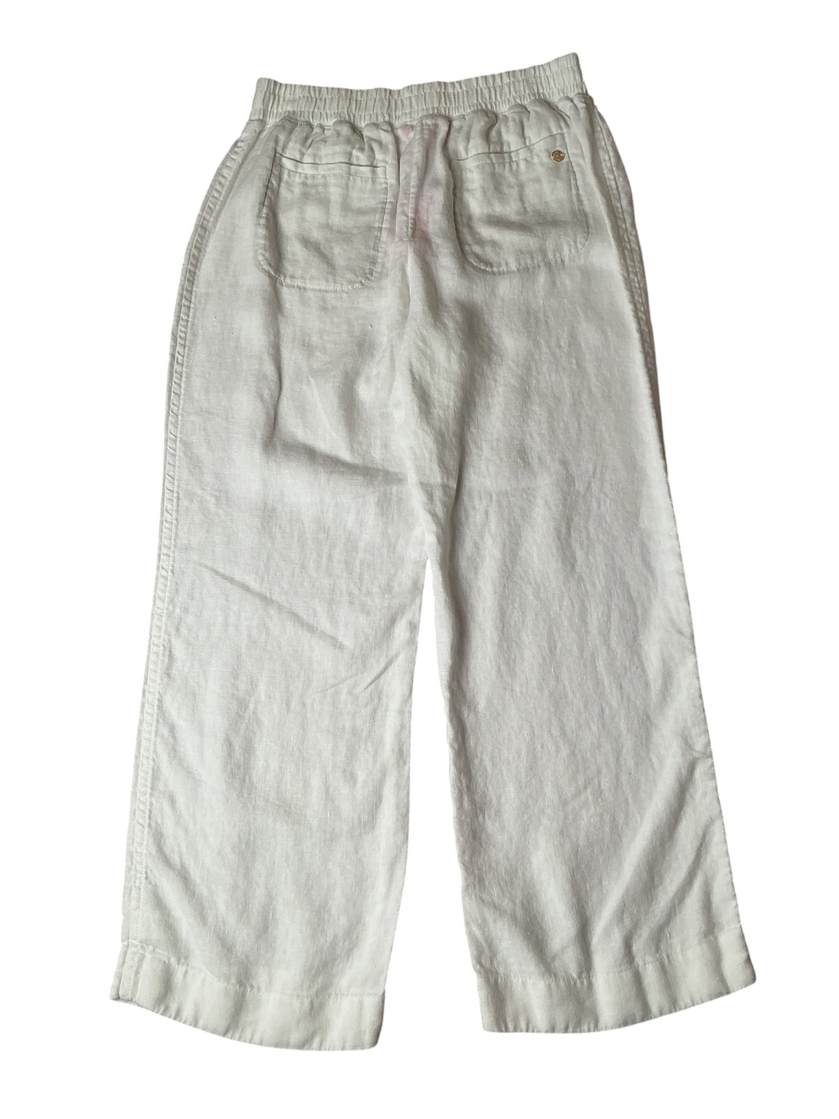 Lilly Pulitzer Deri Linen Palazzo Pant Resort White - Size M