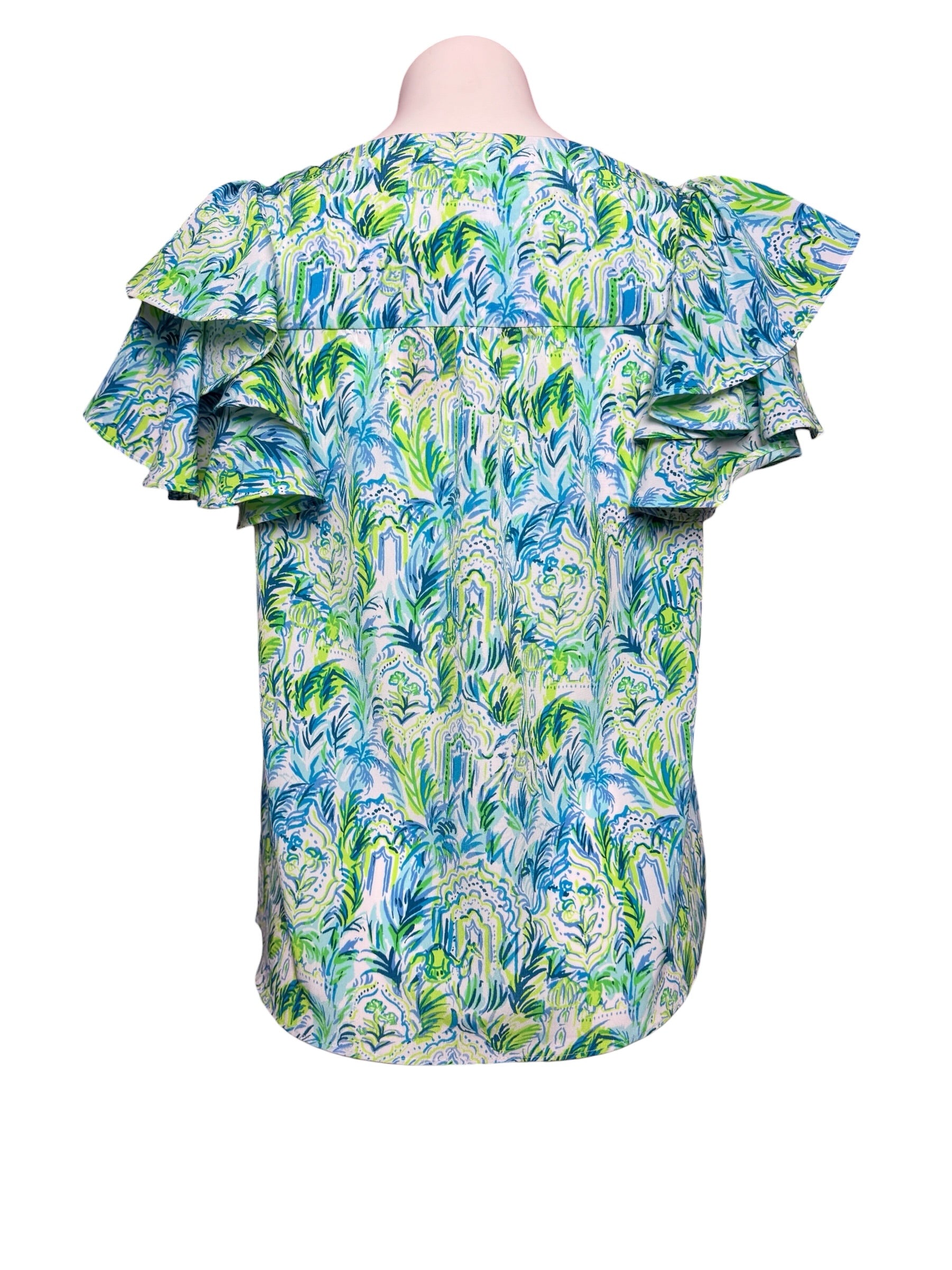 Lilly Pulitzer- Devina Top Resort White Out To Play Size XS