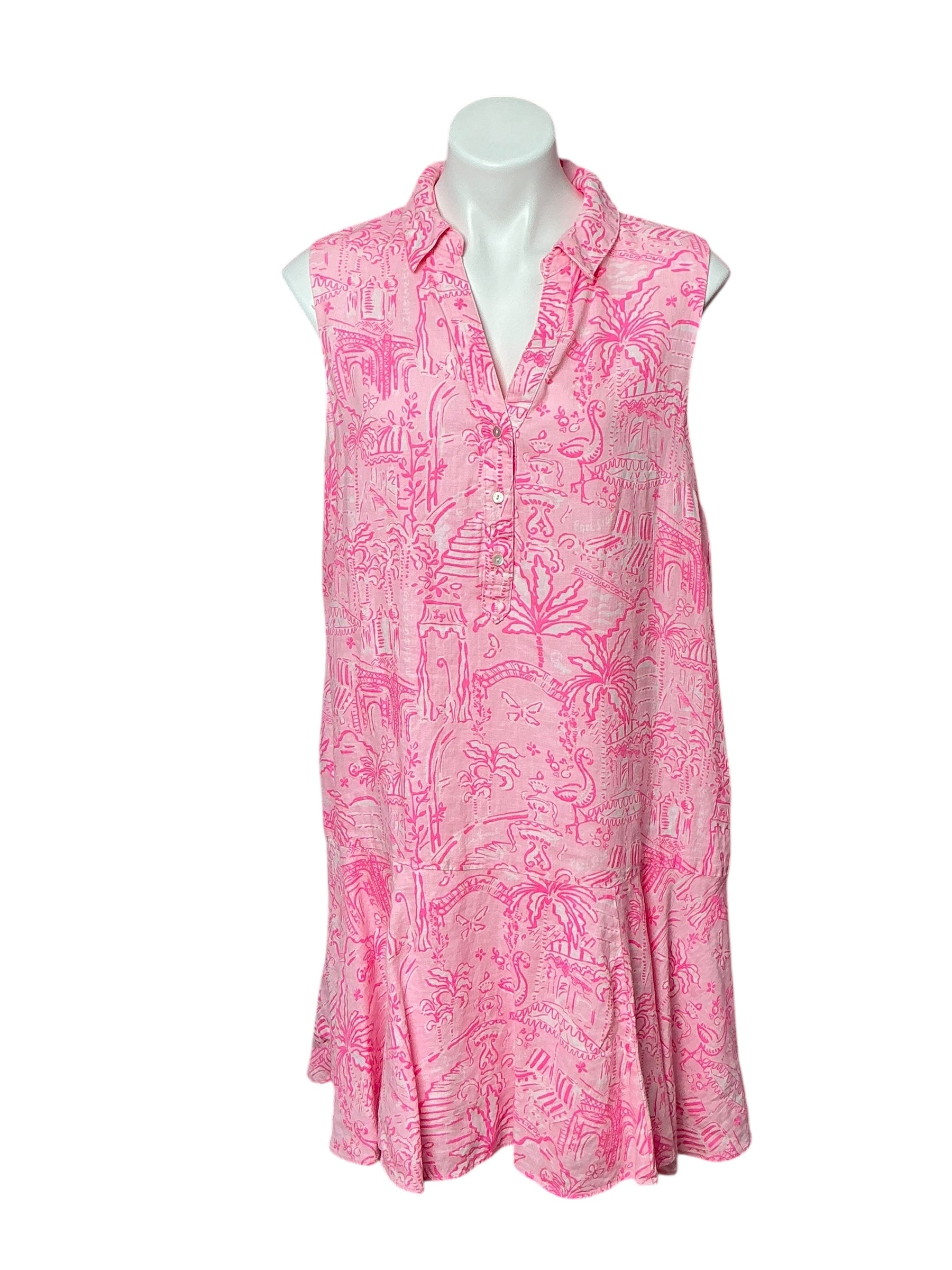 Lilly Pulitzer Ellowyn Linen Dress - Conch Shell Pink Pennys Playgroun ...