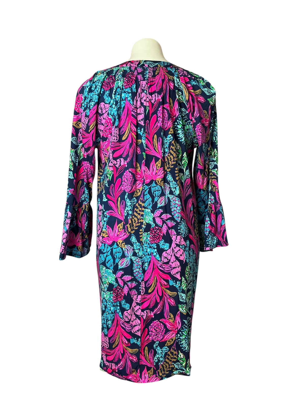 Lilly Pulitzer Norris Dress Aegean Navy Calypso Coast - Size L