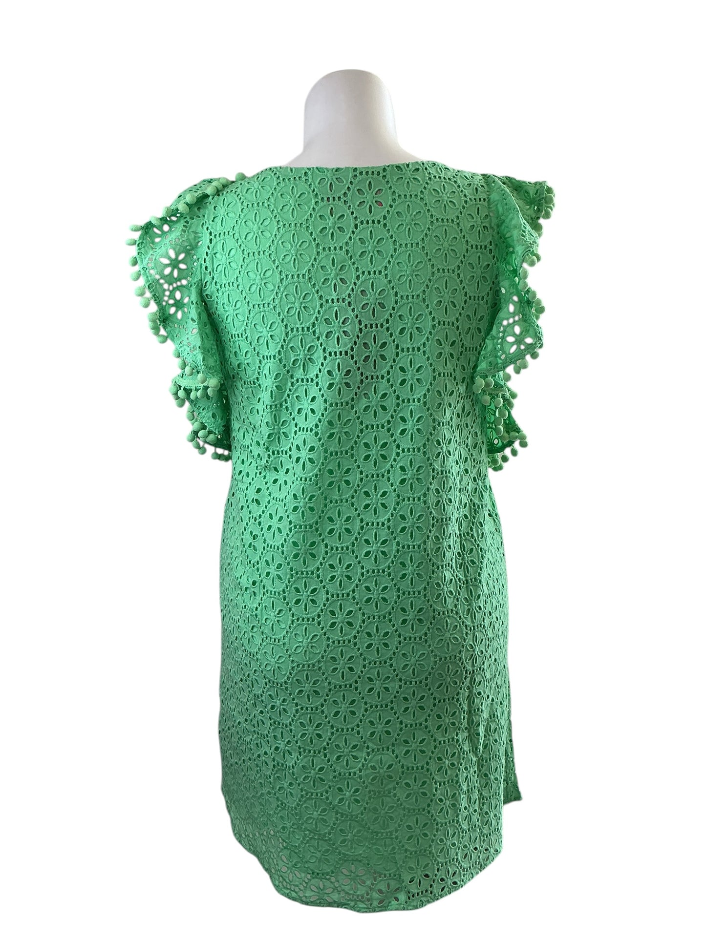 Lilly Pulitzer NWT Astara Dress - Patina Green Petite Sand Dollar Eyelet - Size L