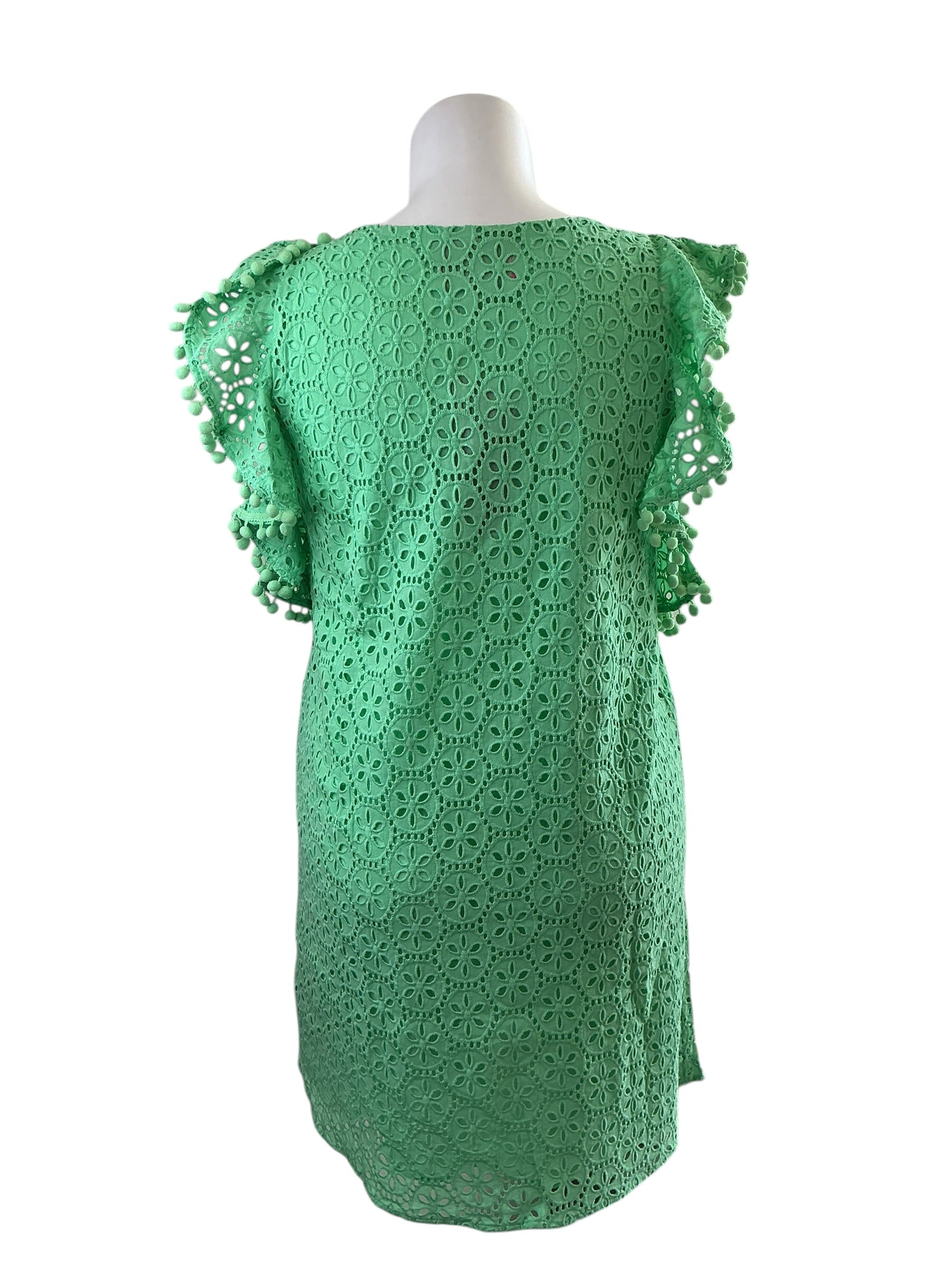 Lilly Pulitzer NWT Astara Dress - Patina Green Petite Sand Dollar Eyelet - Size L