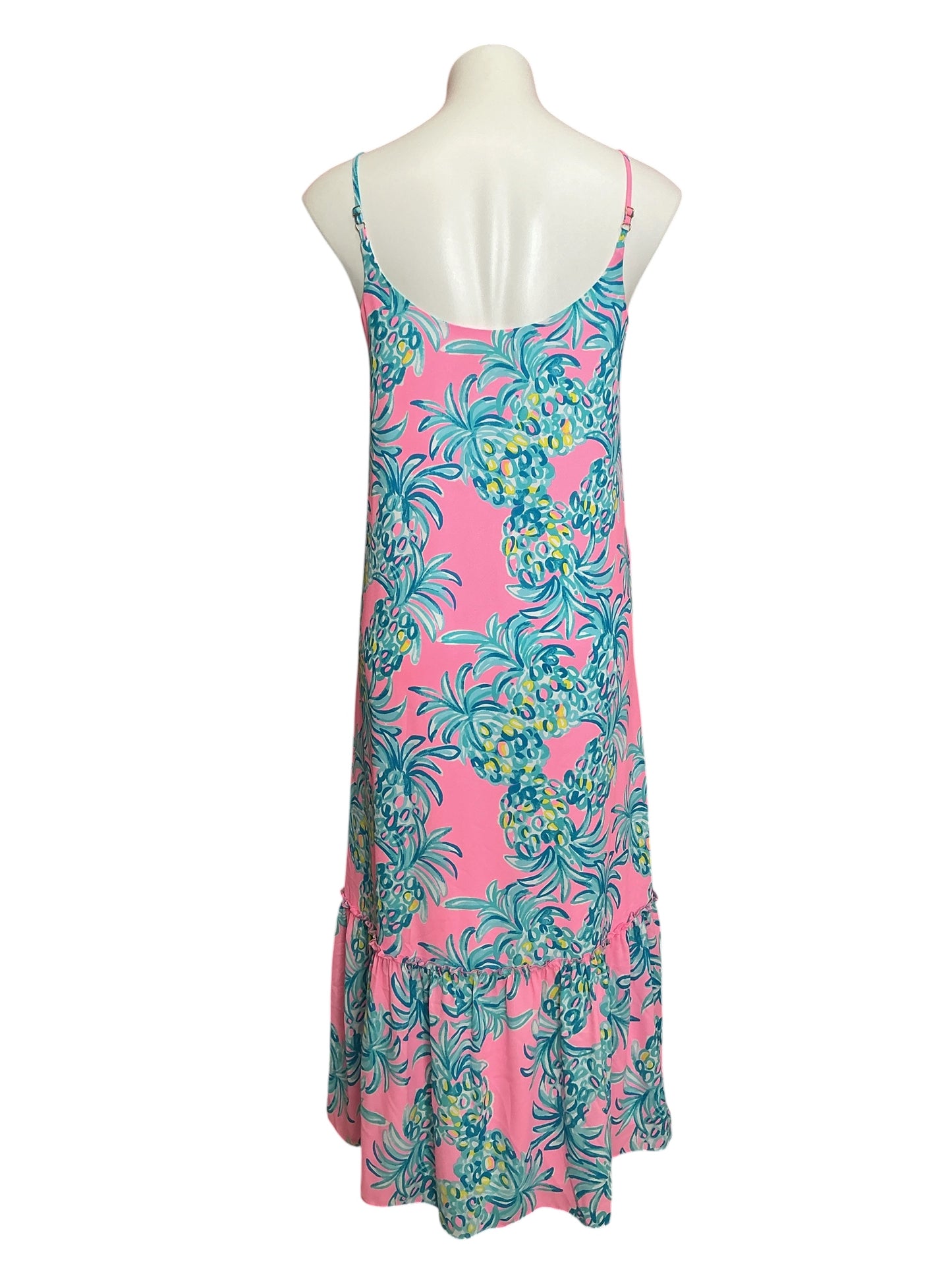 Lilly Pulitzer Winni Midi Dress Pelican Pink Beat The Heat - Size S