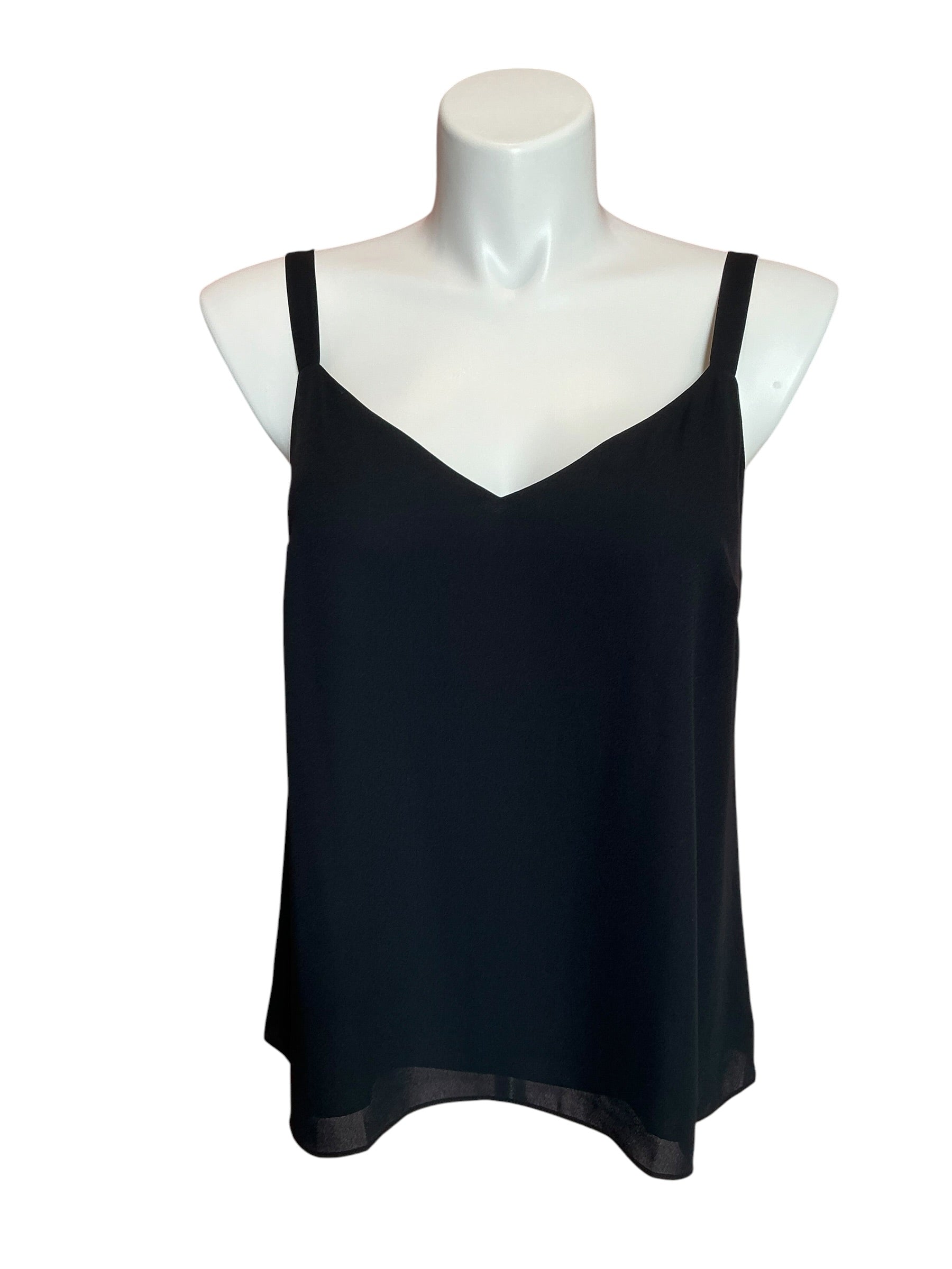 Lilly Pulitzer Dusk Silk Tank Top Onyx - Size L
